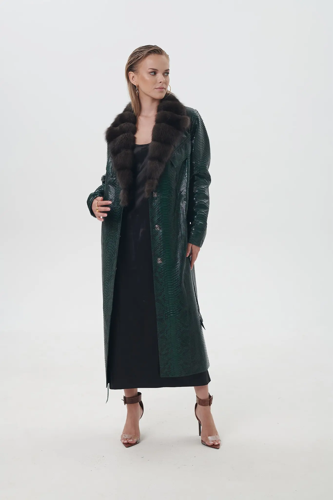 Trenci din piele pentru femei — Artizana Fashion, foto 5