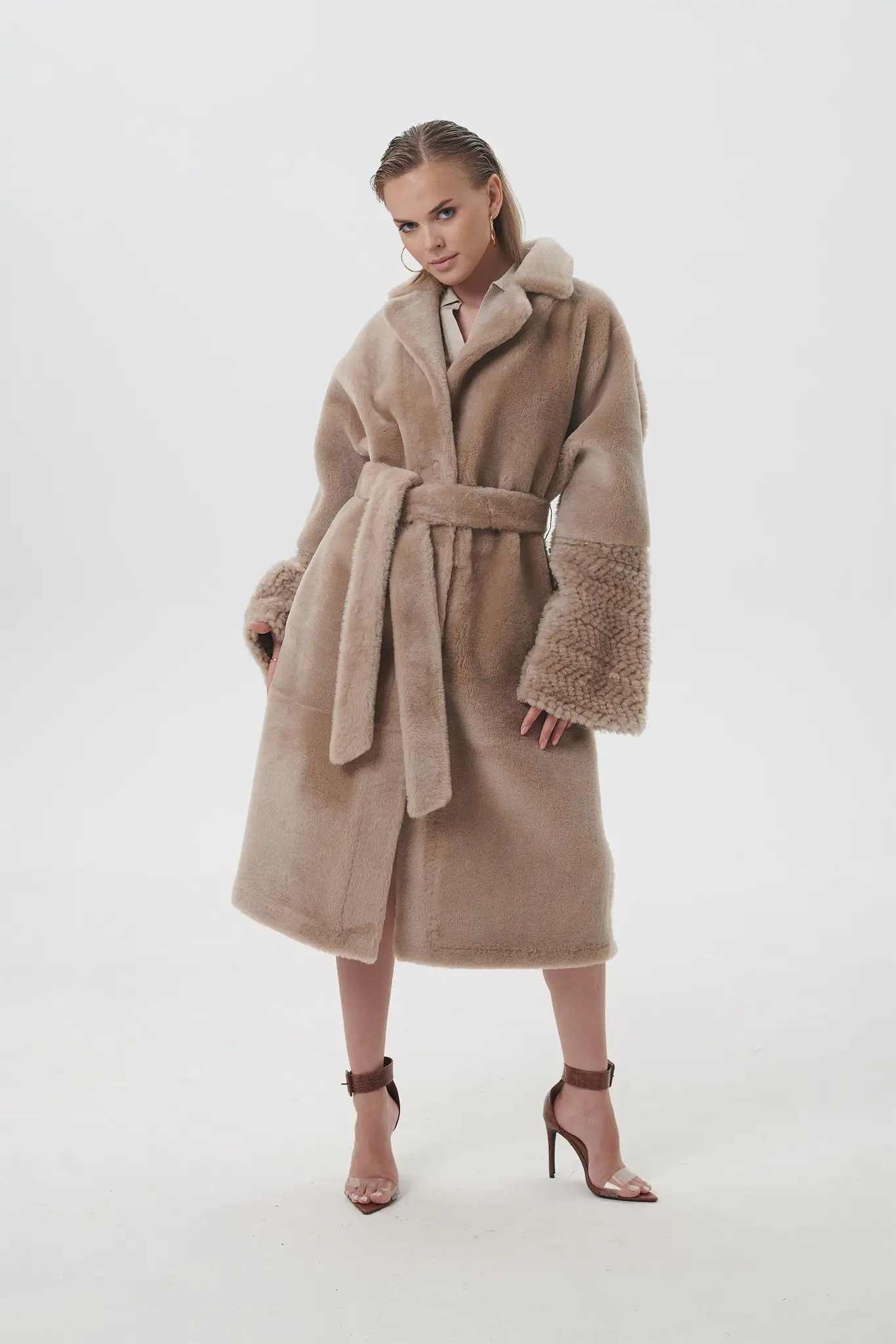 Palton din blană naturală pentru femei — Artizana Fashion, foto 1