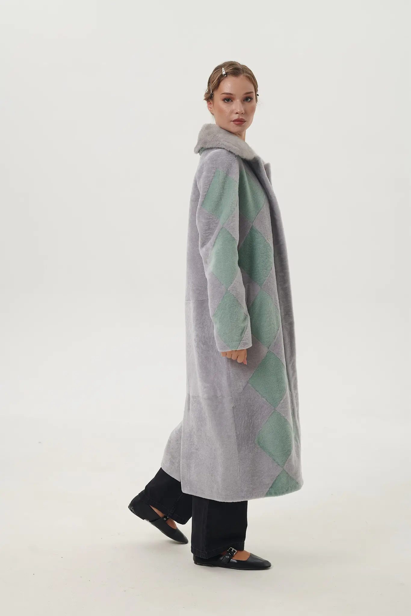 Palton din blană naturală pentru femei — Artizana Fashion, foto 2