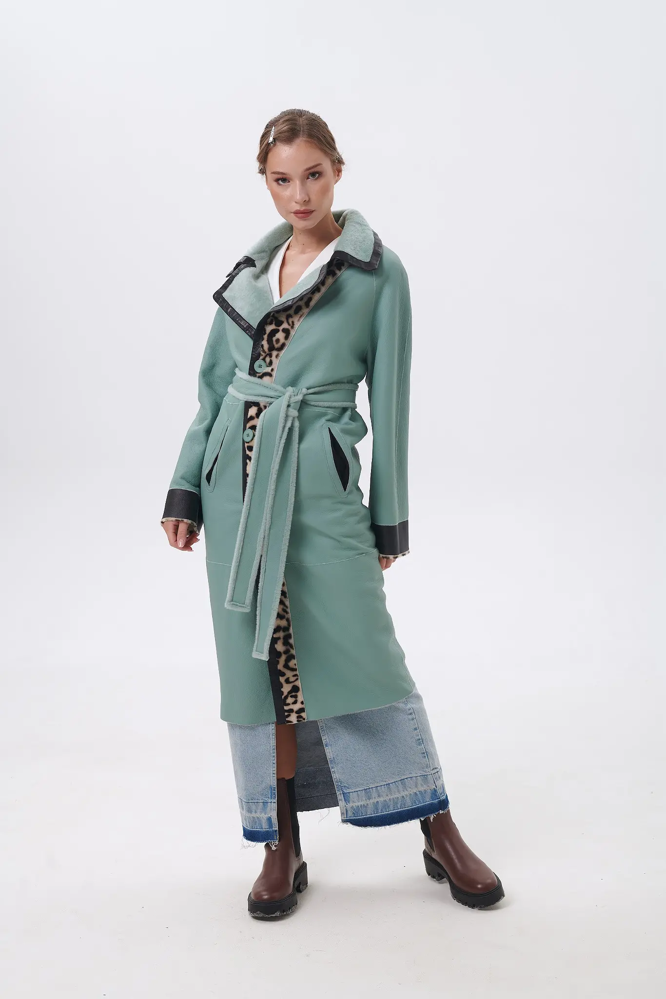 Palton din blană naturală pentru femei — Artizana Fashion, foto 1