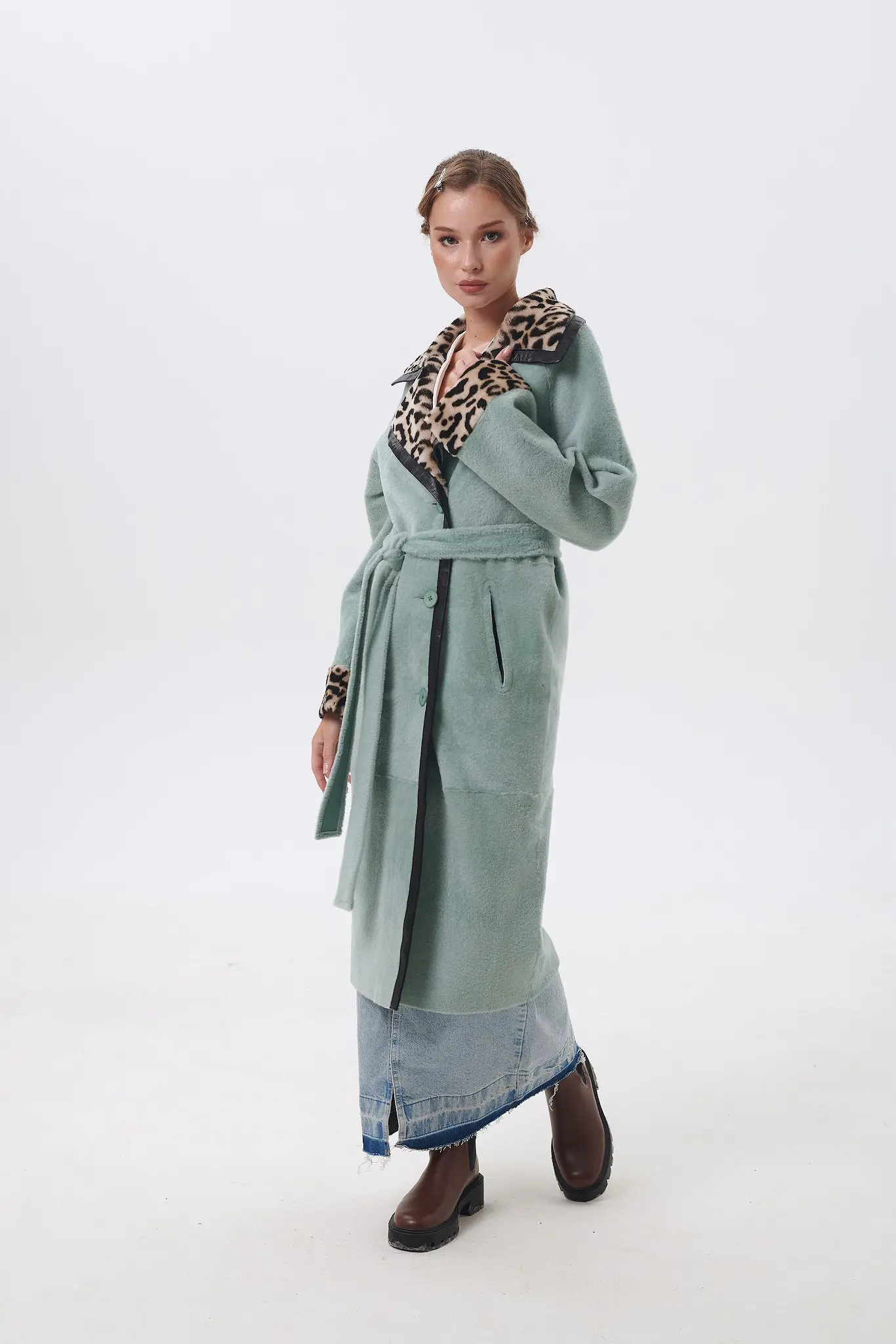 Palton din blană naturală pentru femei — Artizana Fashion, foto 2