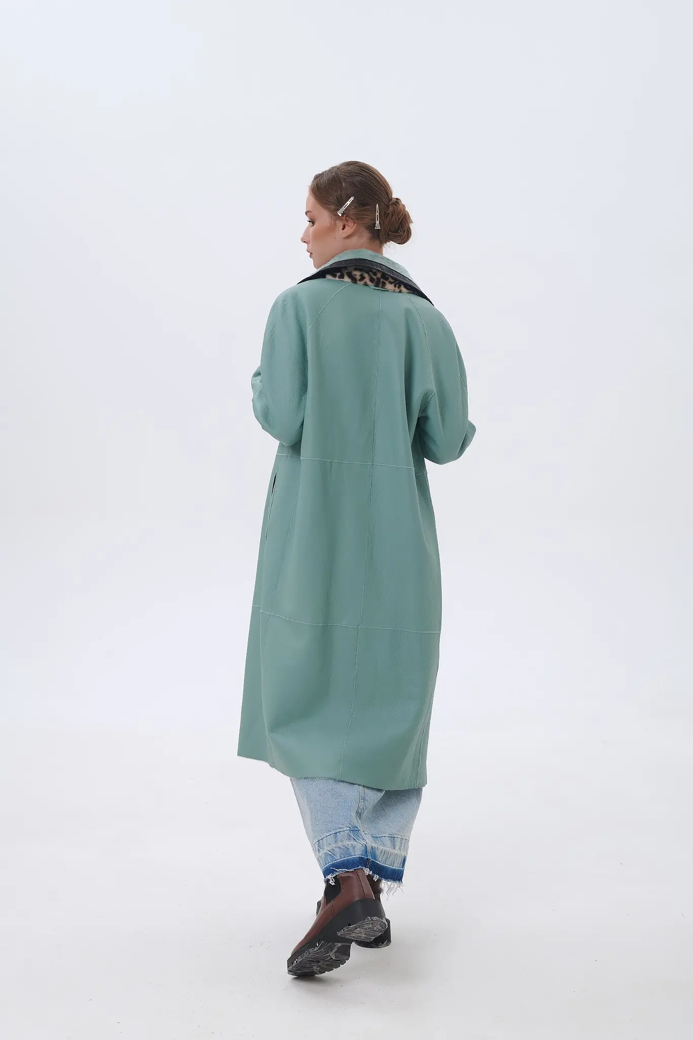 Palton din blană naturală pentru femei — Artizana Fashion, foto 4