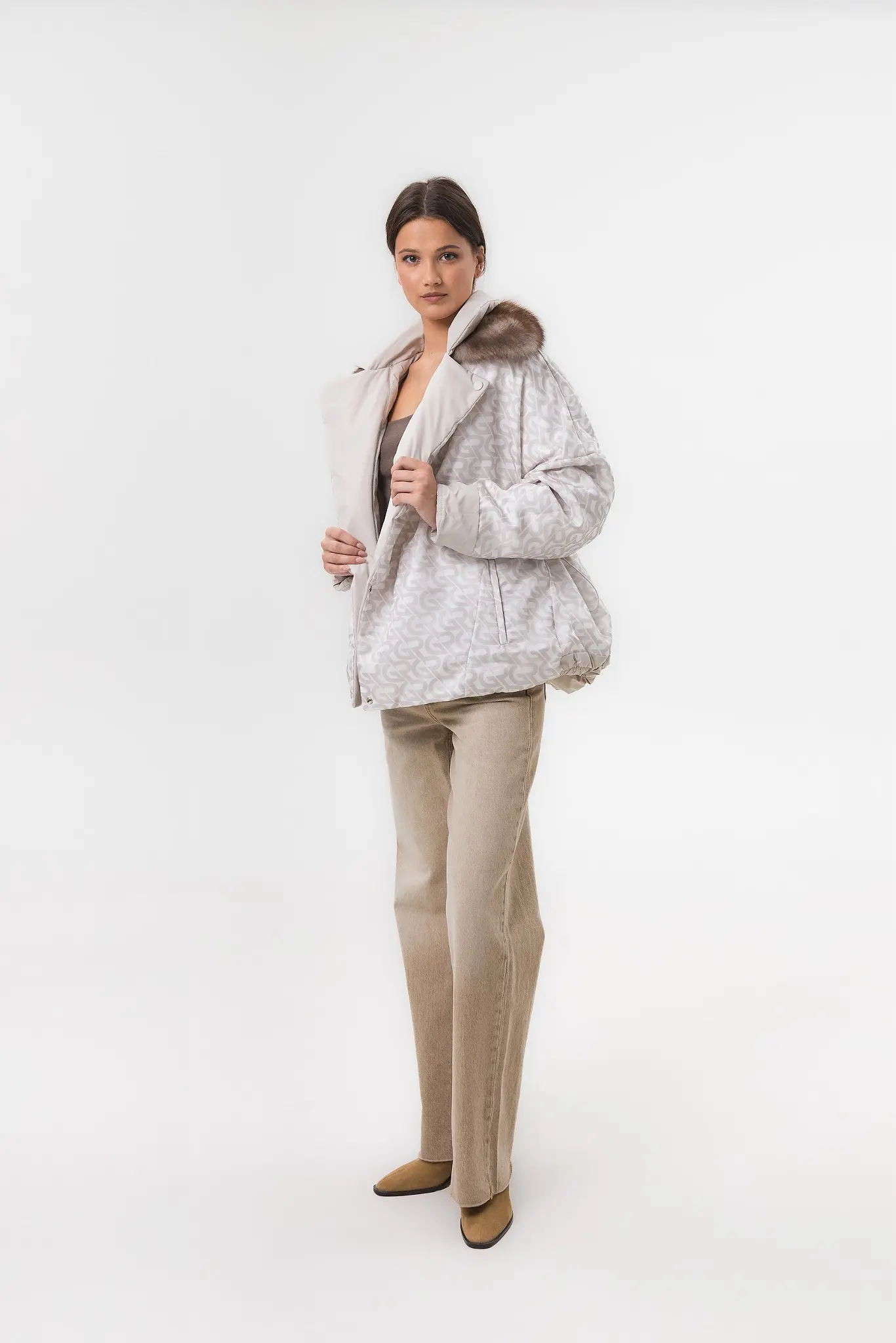 Geacă cu blană naturală pentru femei — Artizana Fashion, foto 5