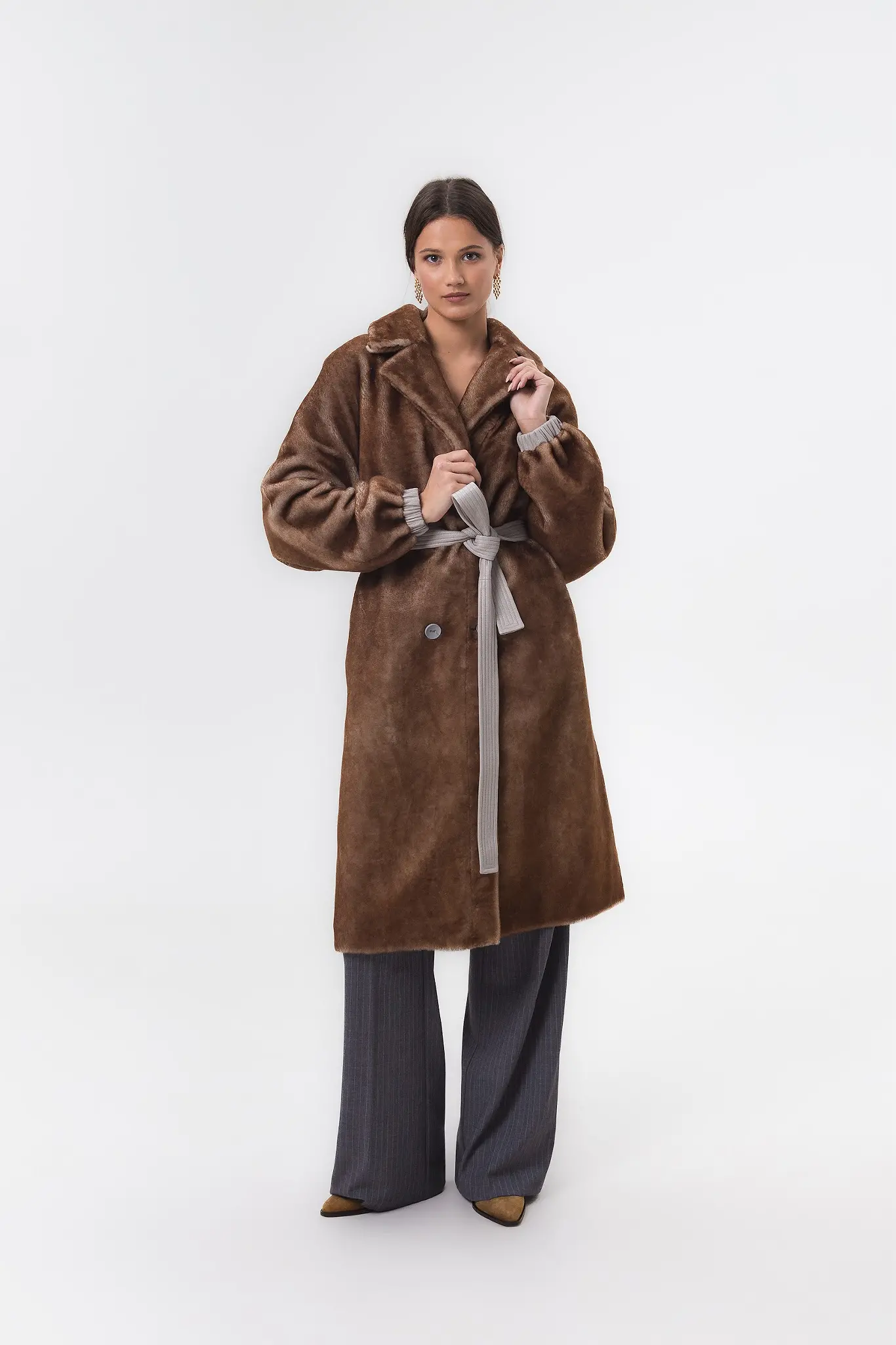 Palton din blană naturală pentru femei — Artizana Fashion, foto 1