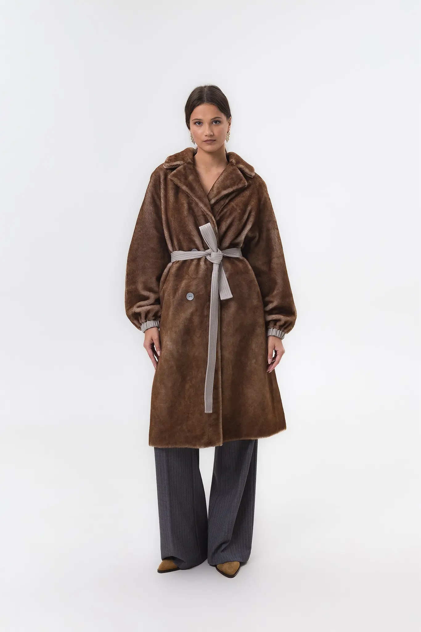 Palton din blană naturală pentru femei — Artizana Fashion, foto 2