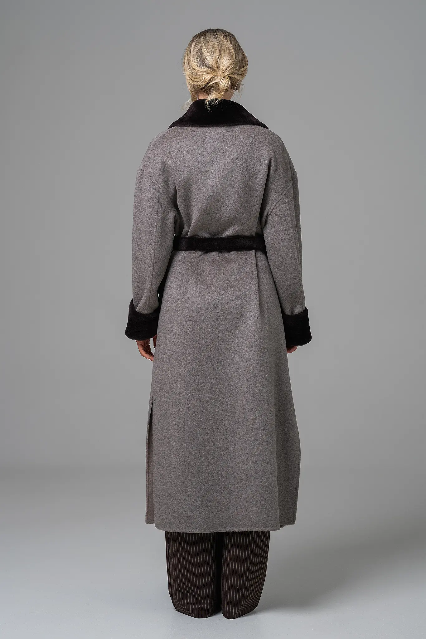 Palton cu blană naturală pentru femei — Artizana Fashion, foto 3