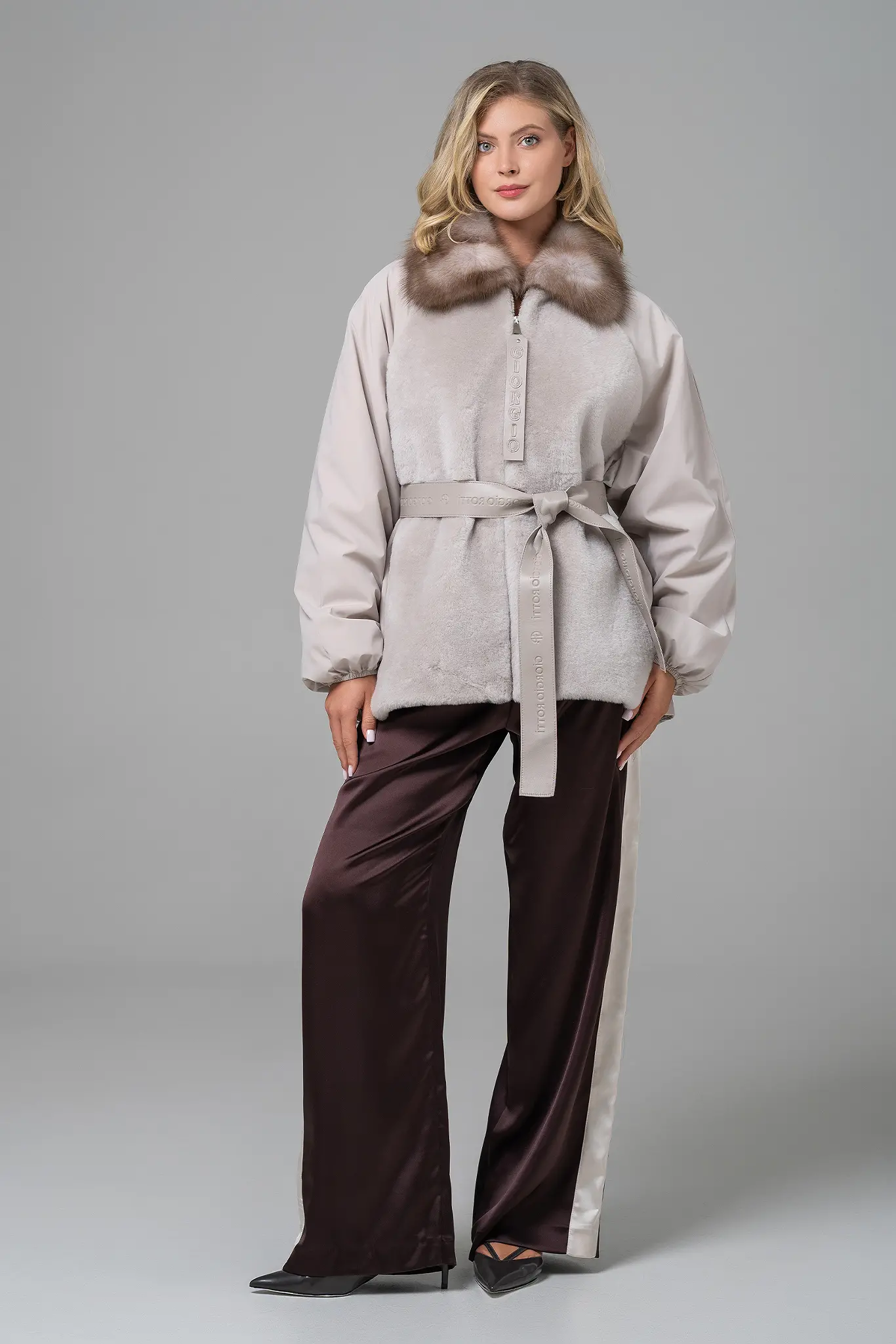 Geacă cu blană naturală pentru femei — Artizana Fashion, foto 5