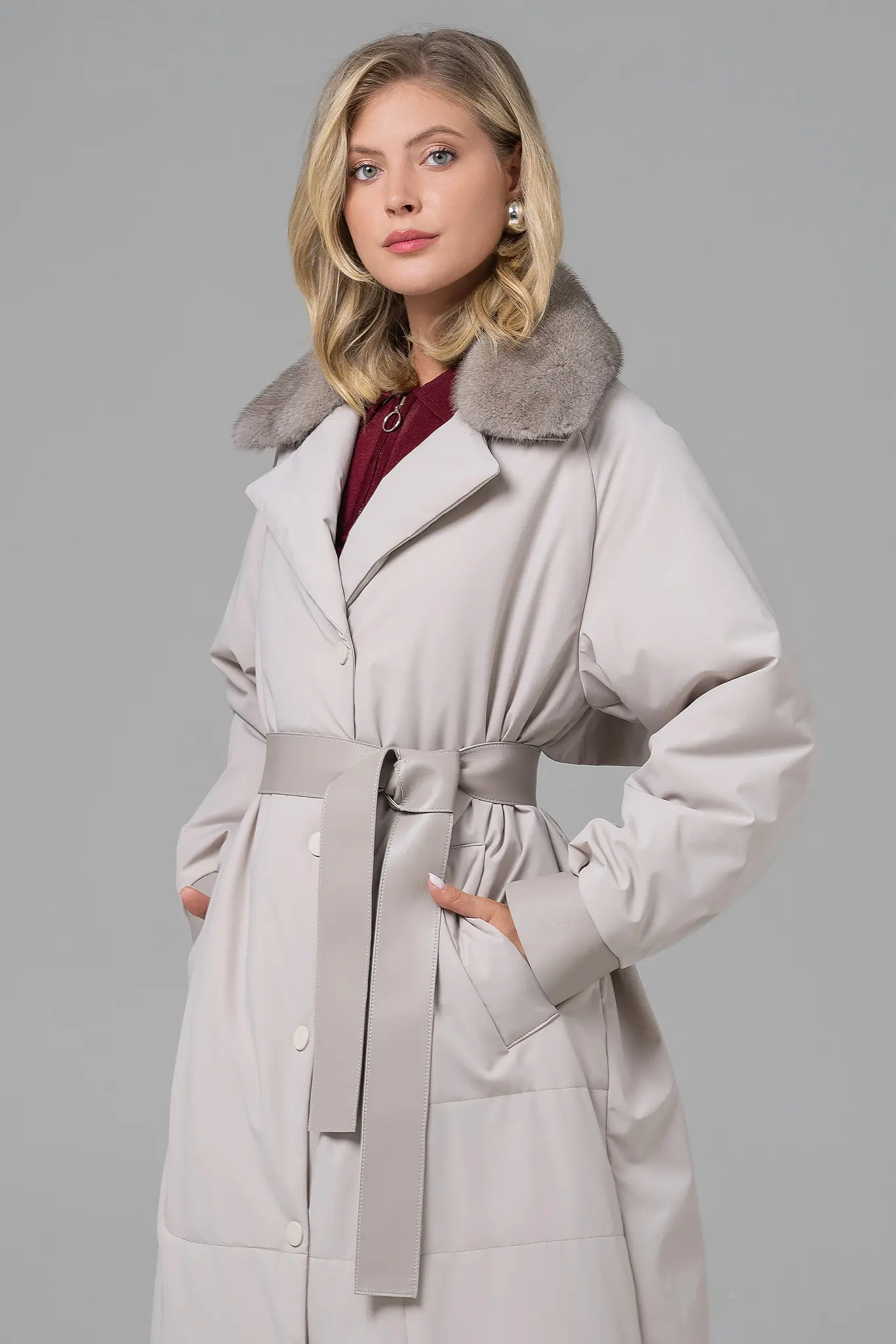 Geacă cu blană naturală pentru femei — Artizana Fashion, foto 3