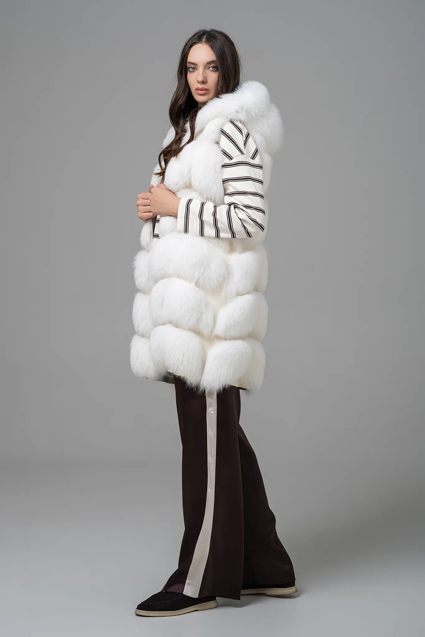 Vesta din blana naturala pentru femei — Artizana Fashion, foto 3
