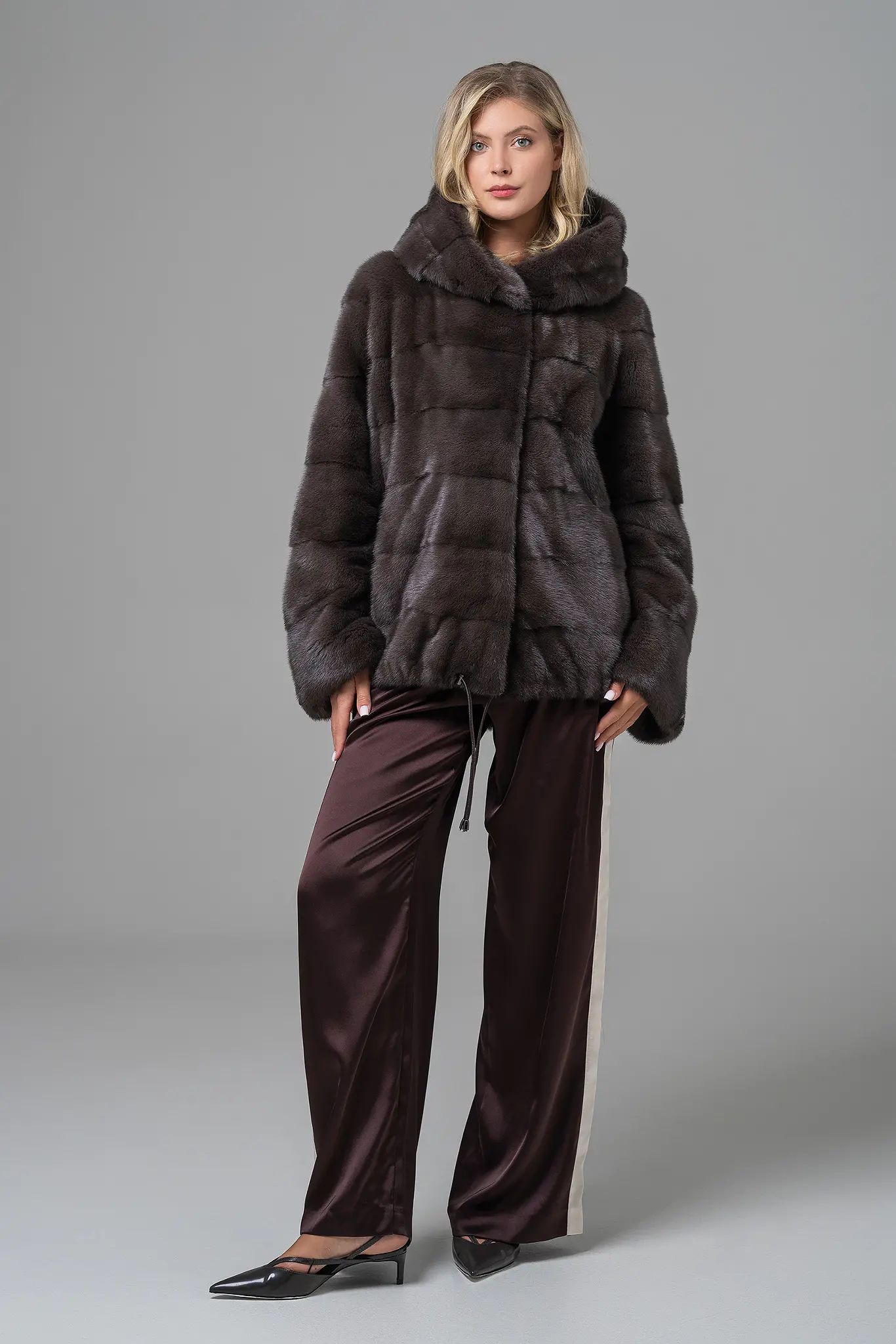 Geacă din blană naturală pentru femei — Artizana Fashion, foto 1