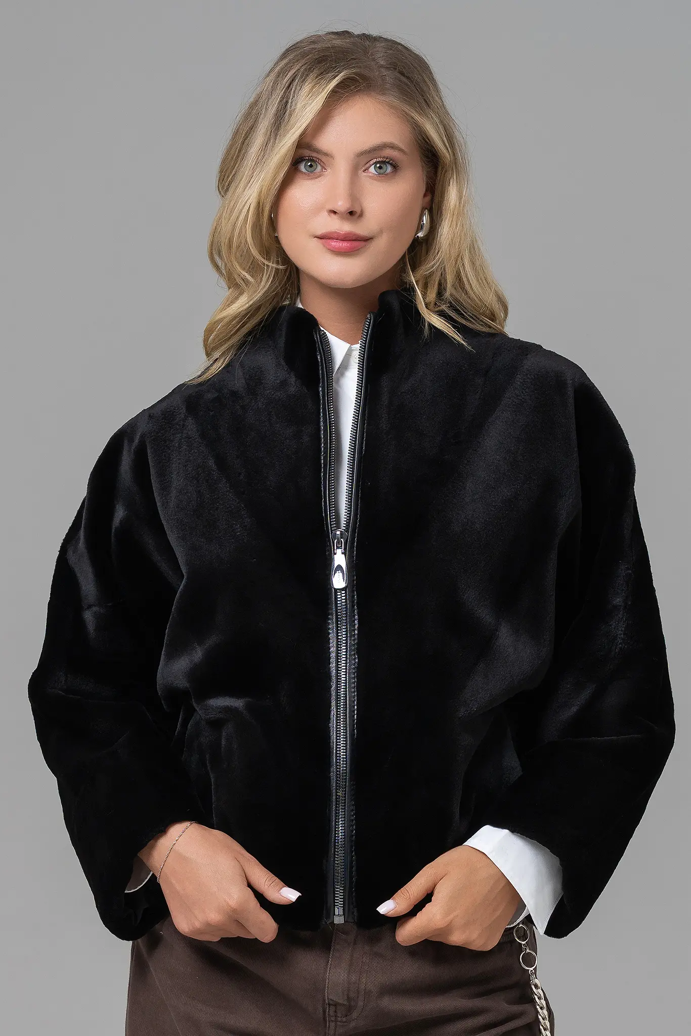 Geacă din blană naturală pentru femei — Artizana Fashion, foto 2