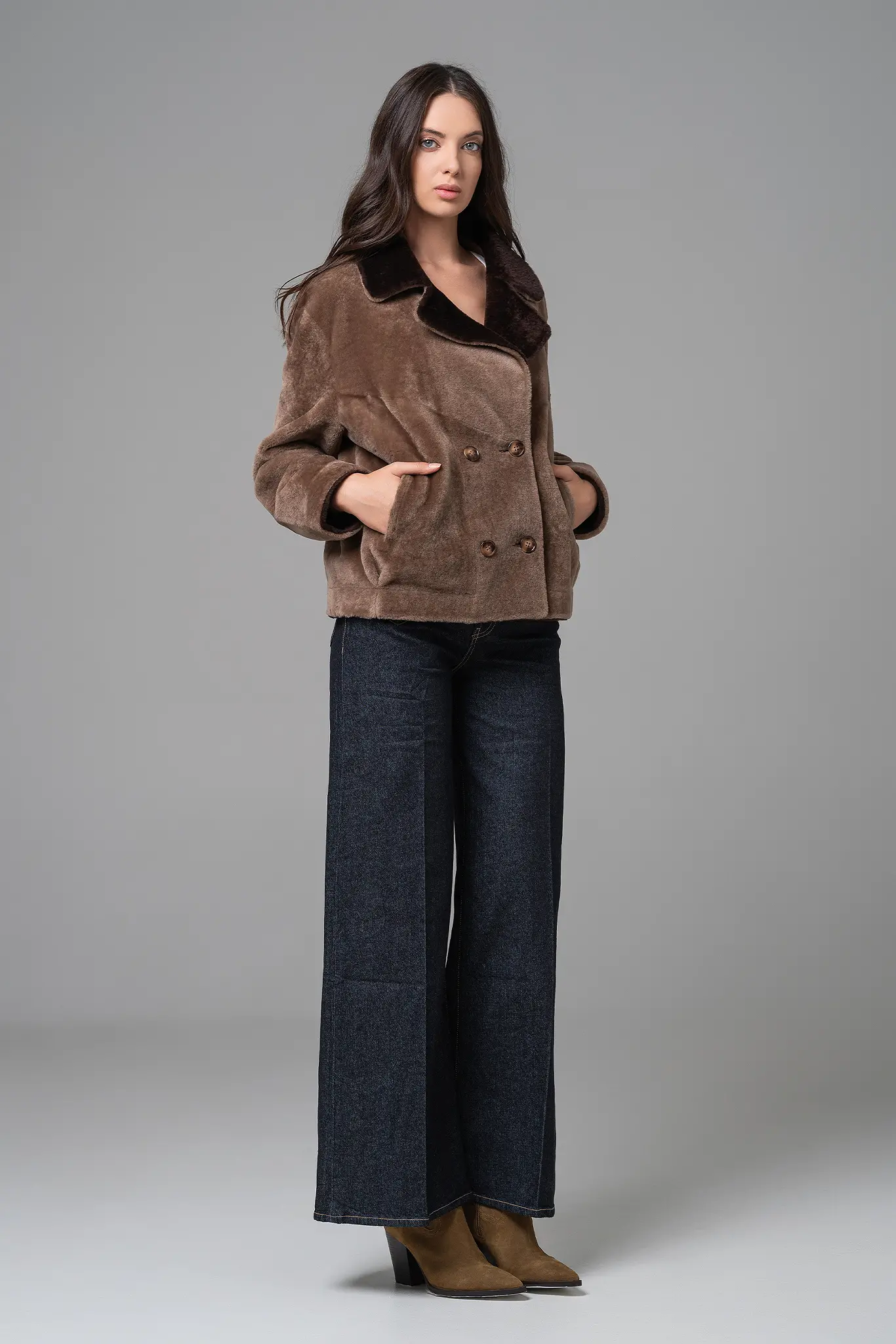 Jacheta din blană naturală pentru femei — Artizana Fashion, foto 5
