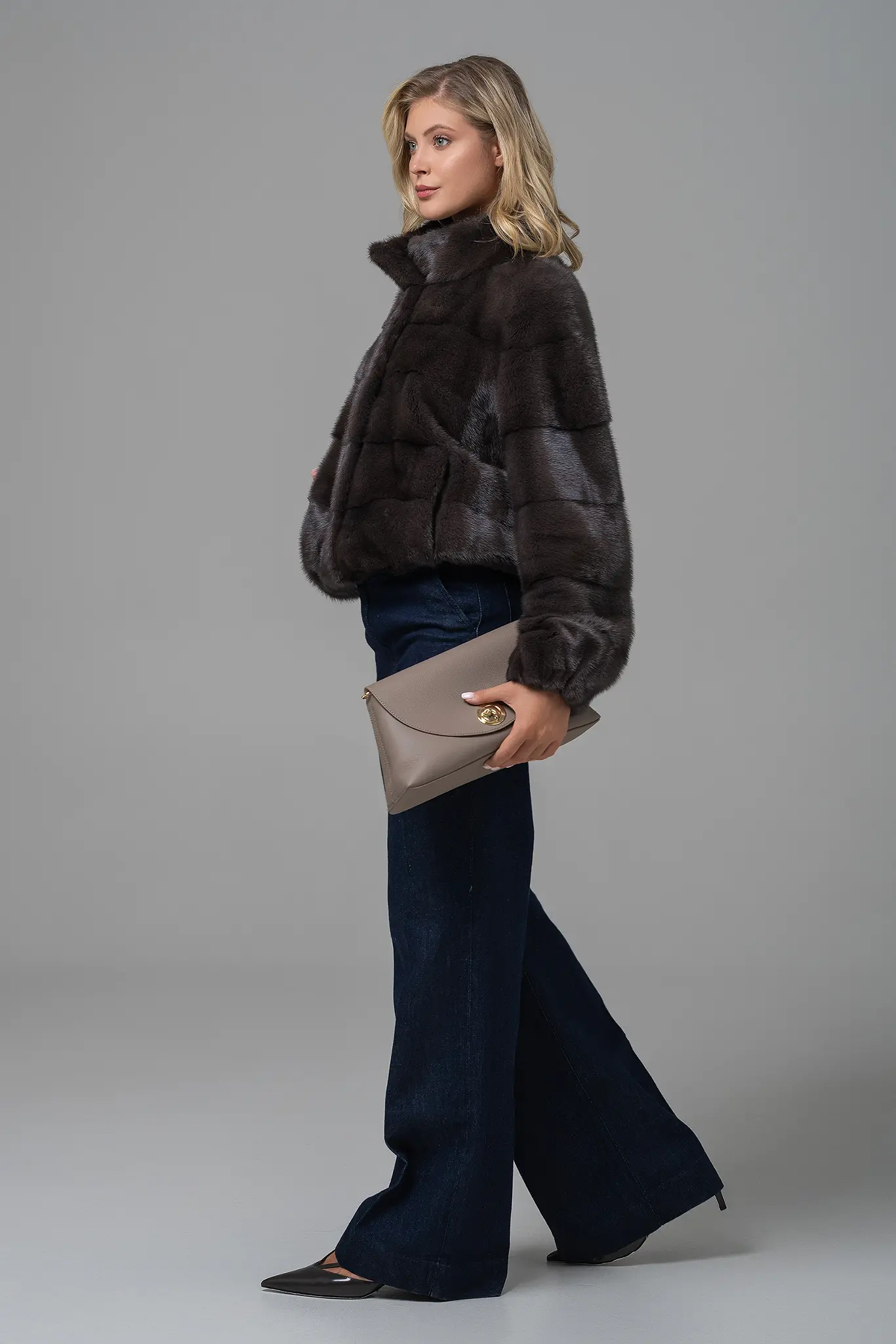 Geacă din blană naturală pentru femei — Artizana Fashion, foto 1