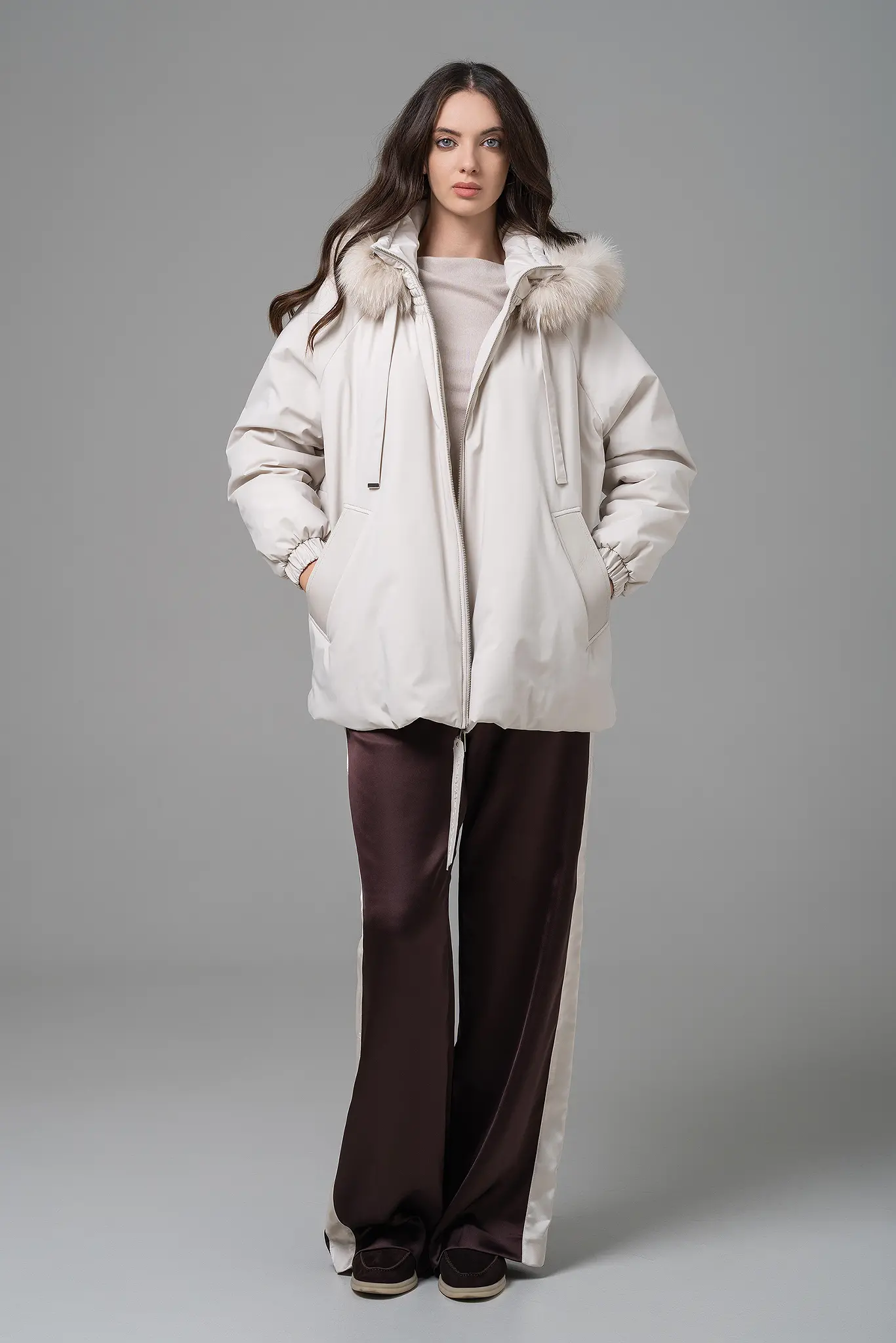 Geacă cu blană naturală pentru femei — Artizana Fashion, foto 2