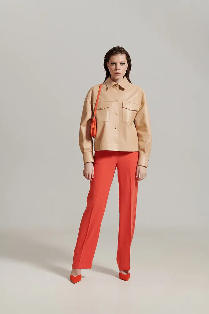 Geaca din piele pentru femei — Artizana Fashion, foto 2