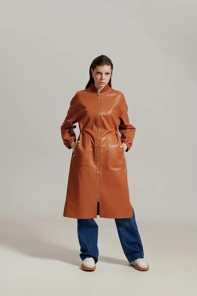 Trenci din piele pentru femei — Artizana Fashion, foto 1