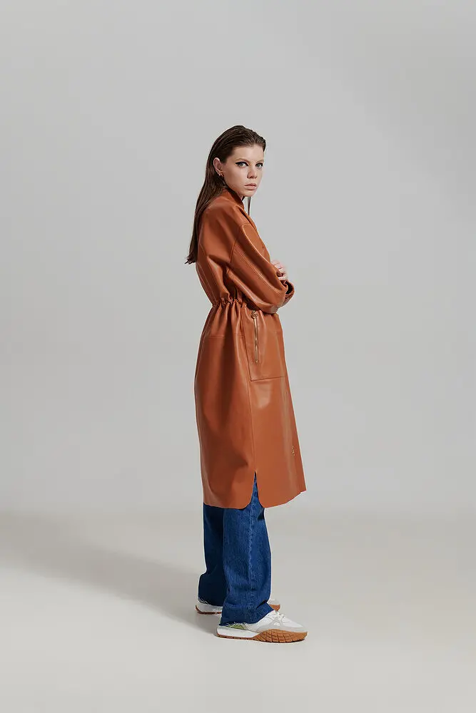 Trenci din piele pentru femei — Artizana Fashion, foto 2