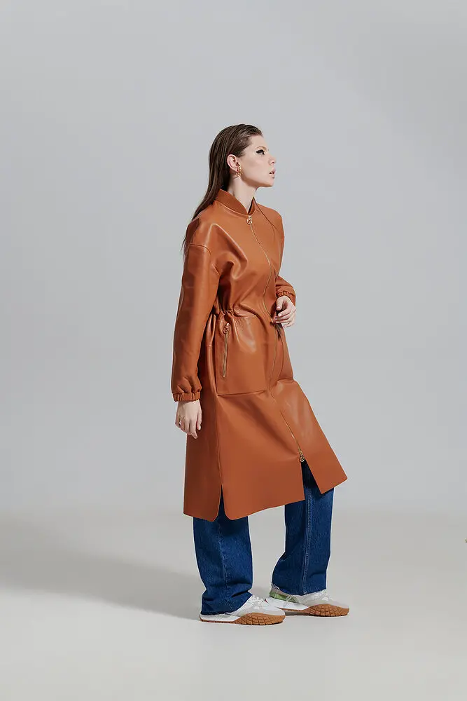 Trenci din piele pentru femei — Artizana Fashion, foto 3