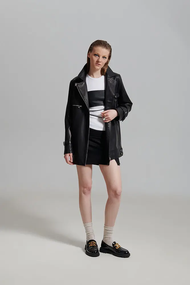 Geaca din piele pentru femei — Artizana Fashion, foto 1