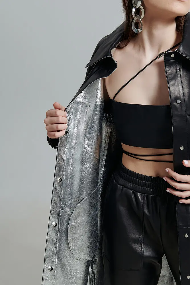 Trenci din piele pentru femei — Artizana Fashion, foto 5