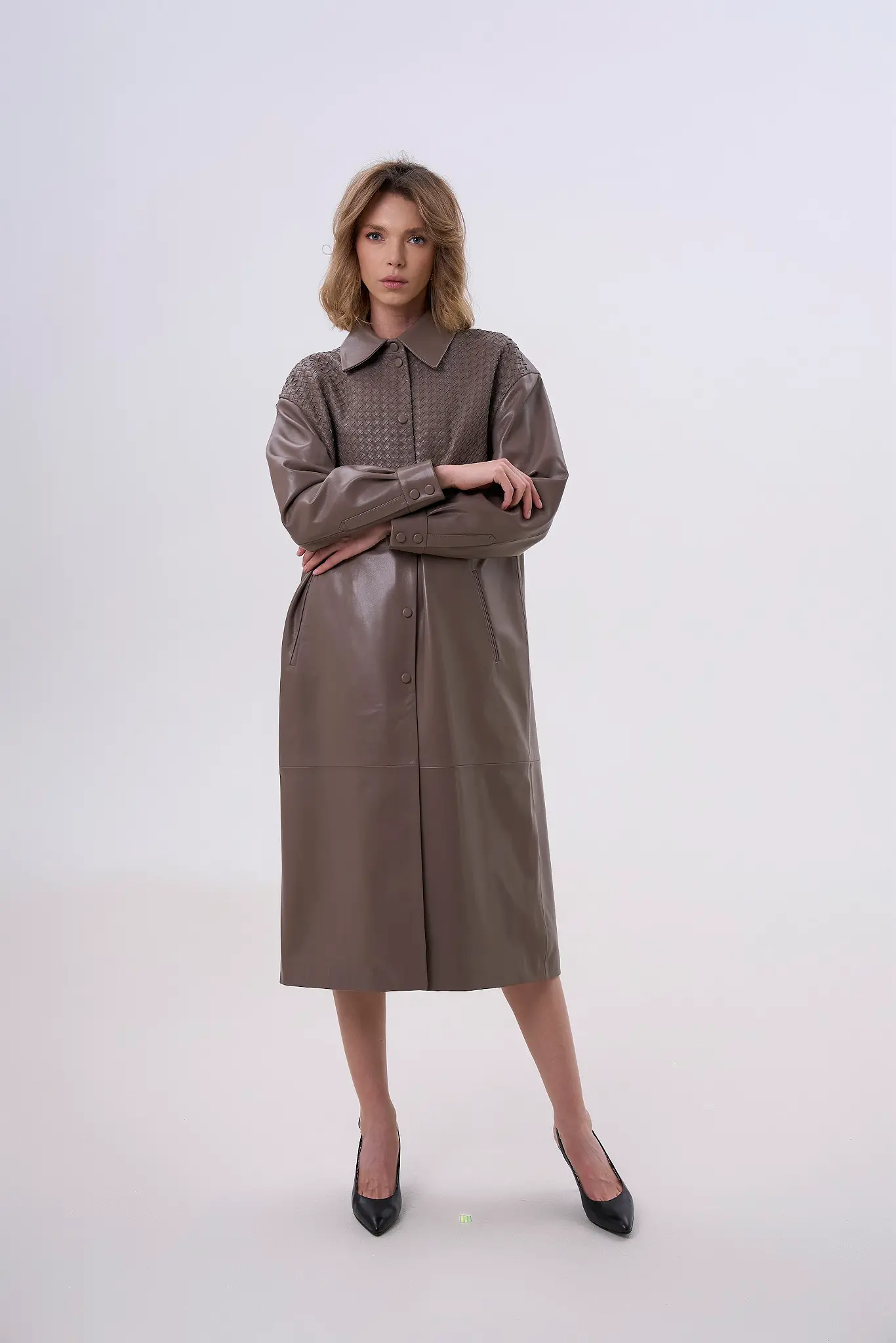 Trenci din piele pentru femei — Artizana Fashion, foto 3