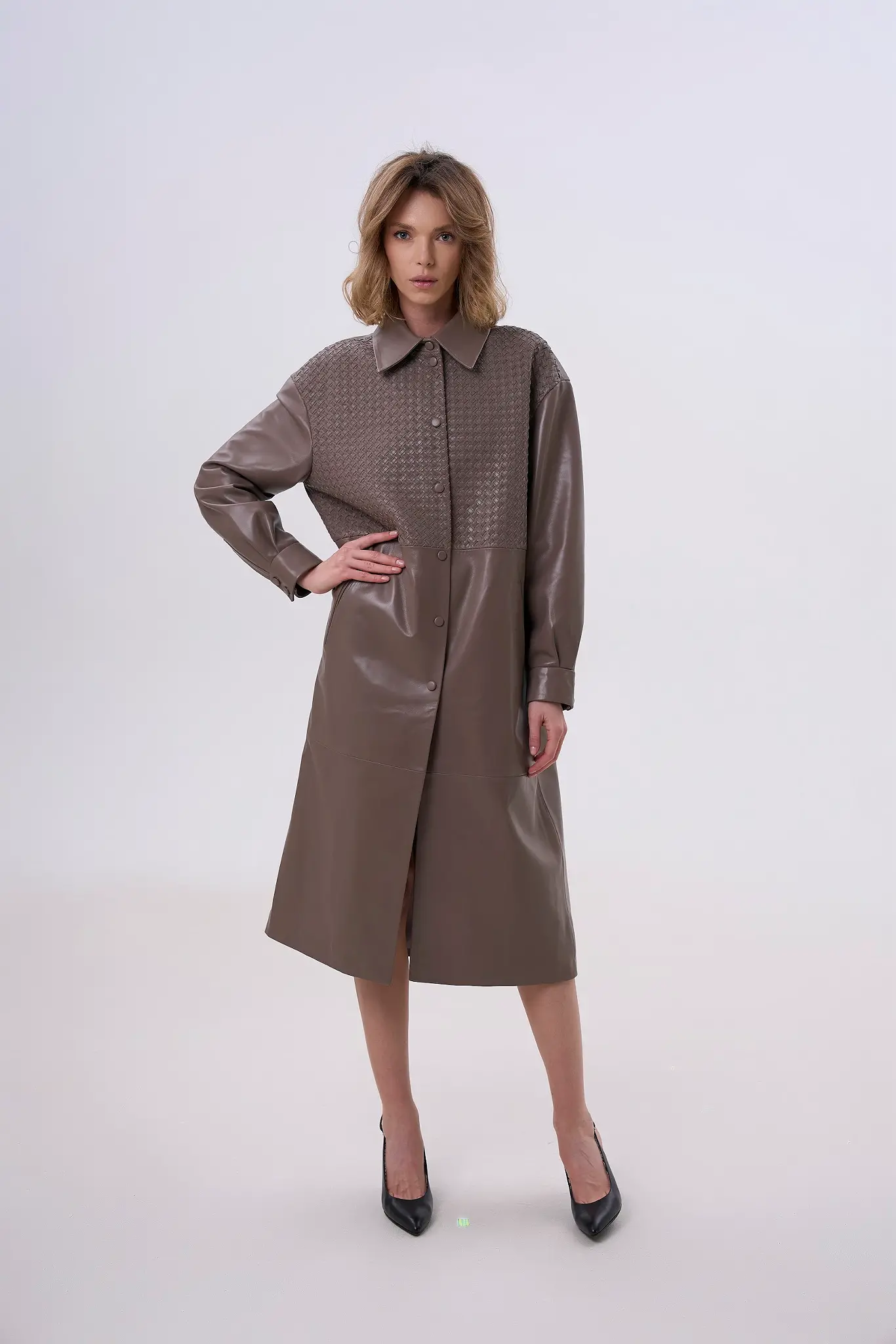 Trenci din piele pentru femei — Artizana Fashion, foto 4