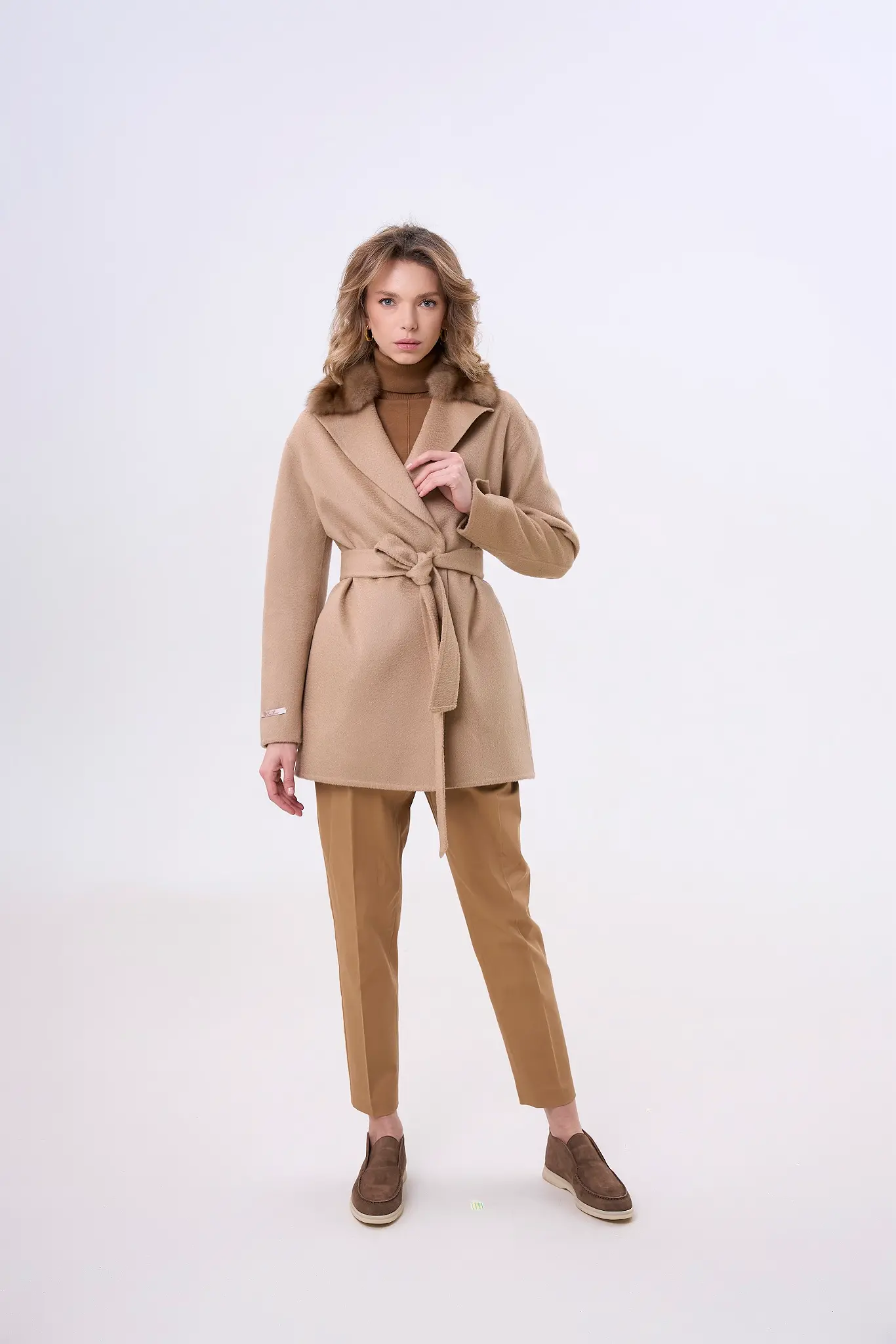 Palton cu blană naturală pentru femei — Artizana Fashion, foto 2
