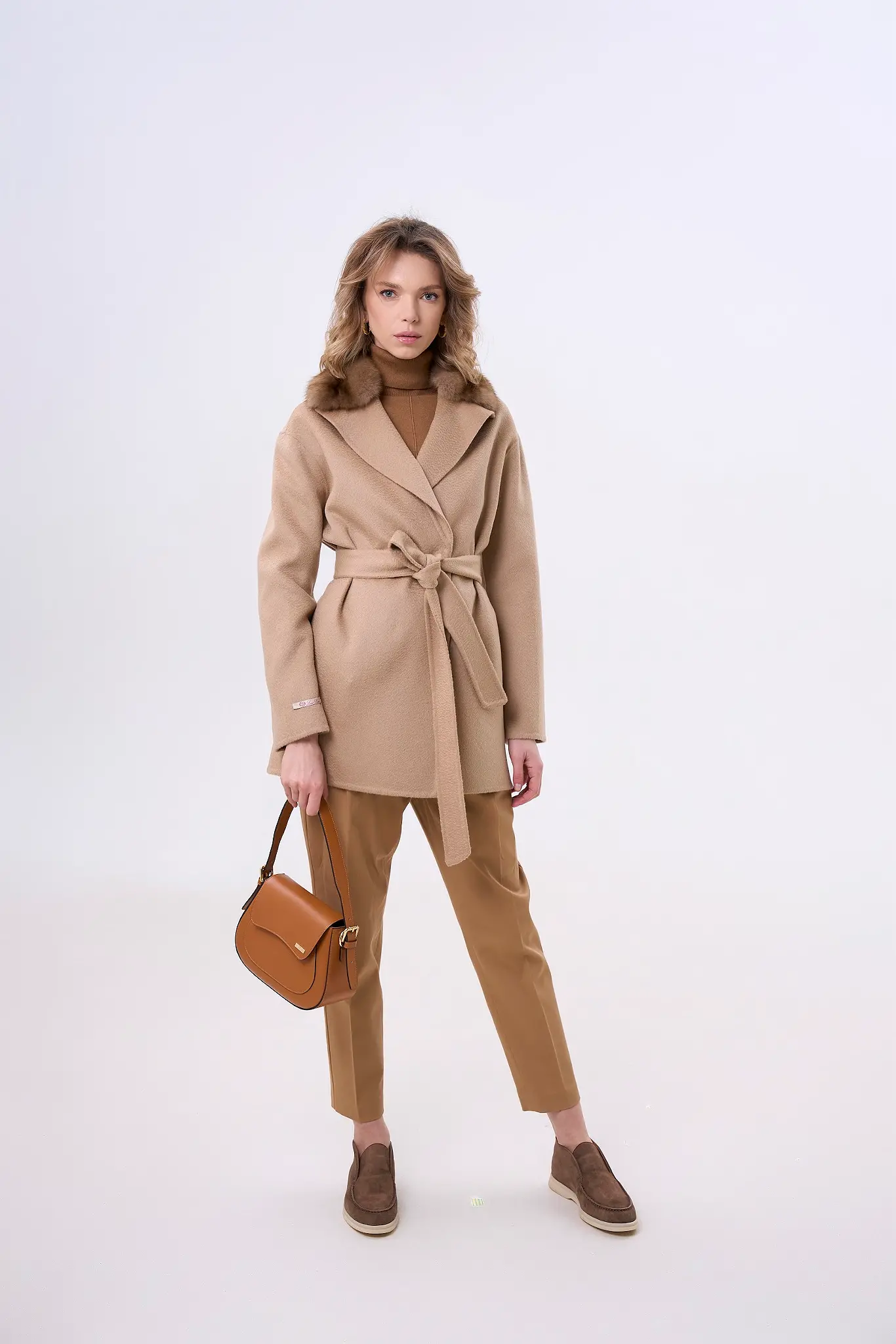 Palton cu blană naturală pentru femei — Artizana Fashion, foto 3