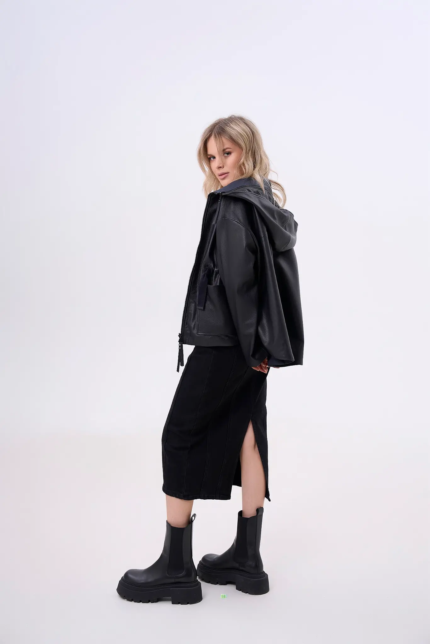Geaca din piele pentru femei — Artizana Fashion, foto 3