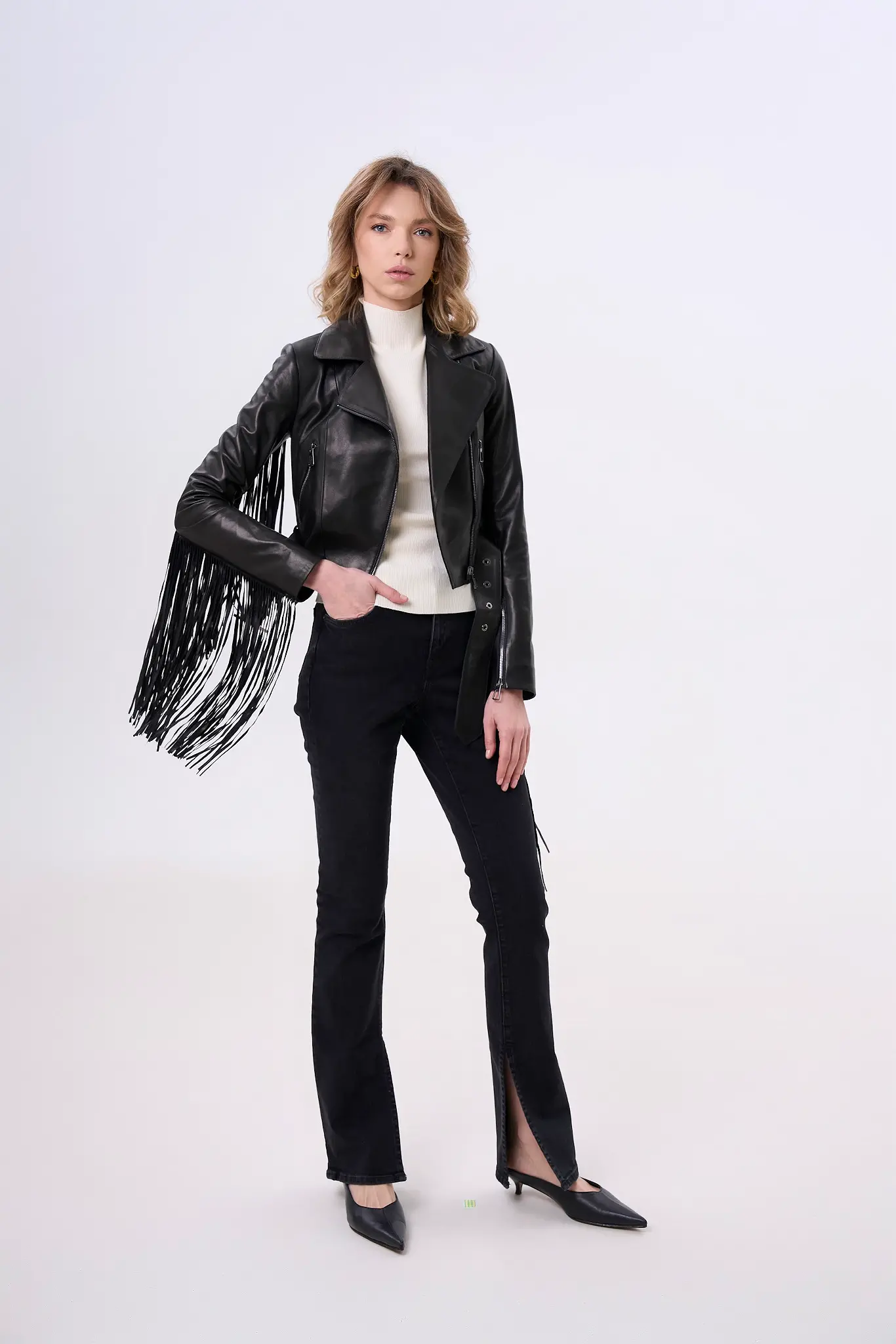 Geaca din piele pentru femei — Artizana Fashion, foto 2