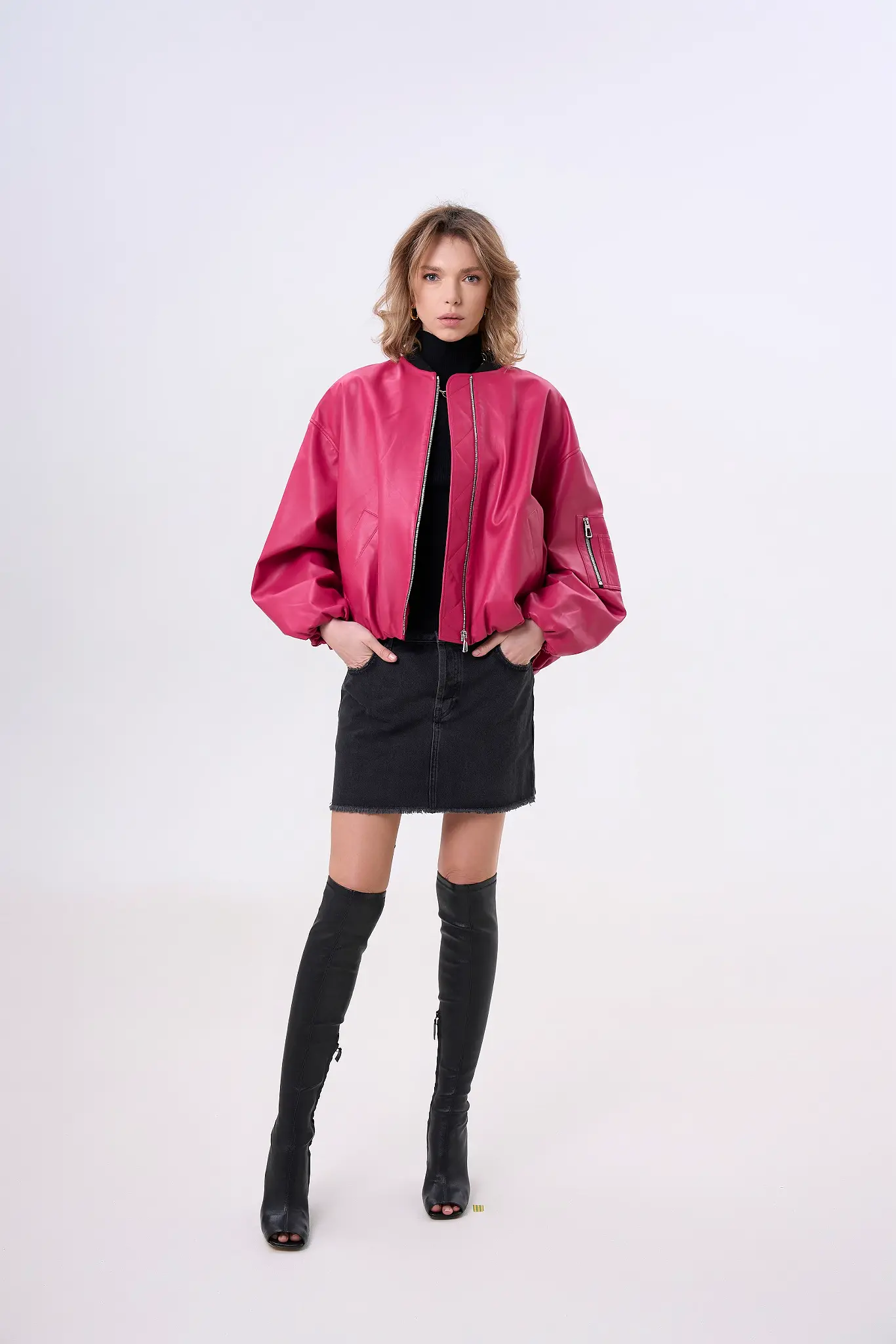 Geaca din piele pentru femei — Artizana Fashion, foto 2