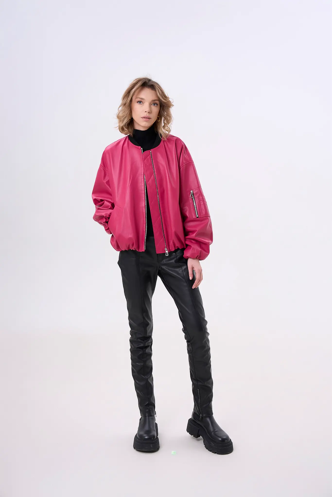 Geaca din piele pentru femei — Artizana Fashion, foto 3