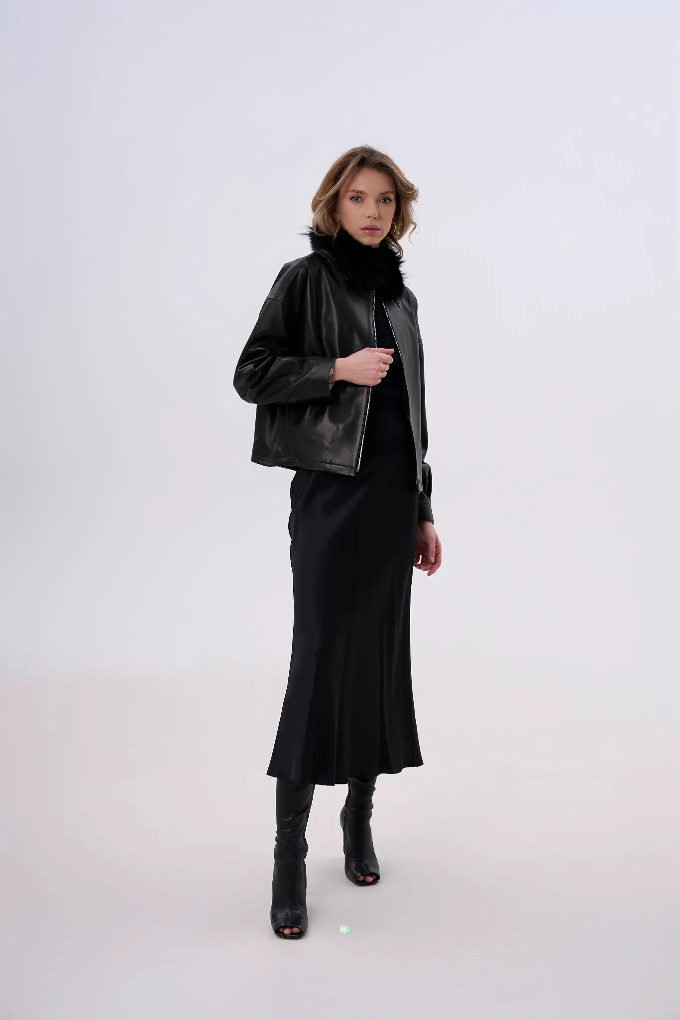 Geaca din piele pentru femei — Artizana Fashion, foto 2