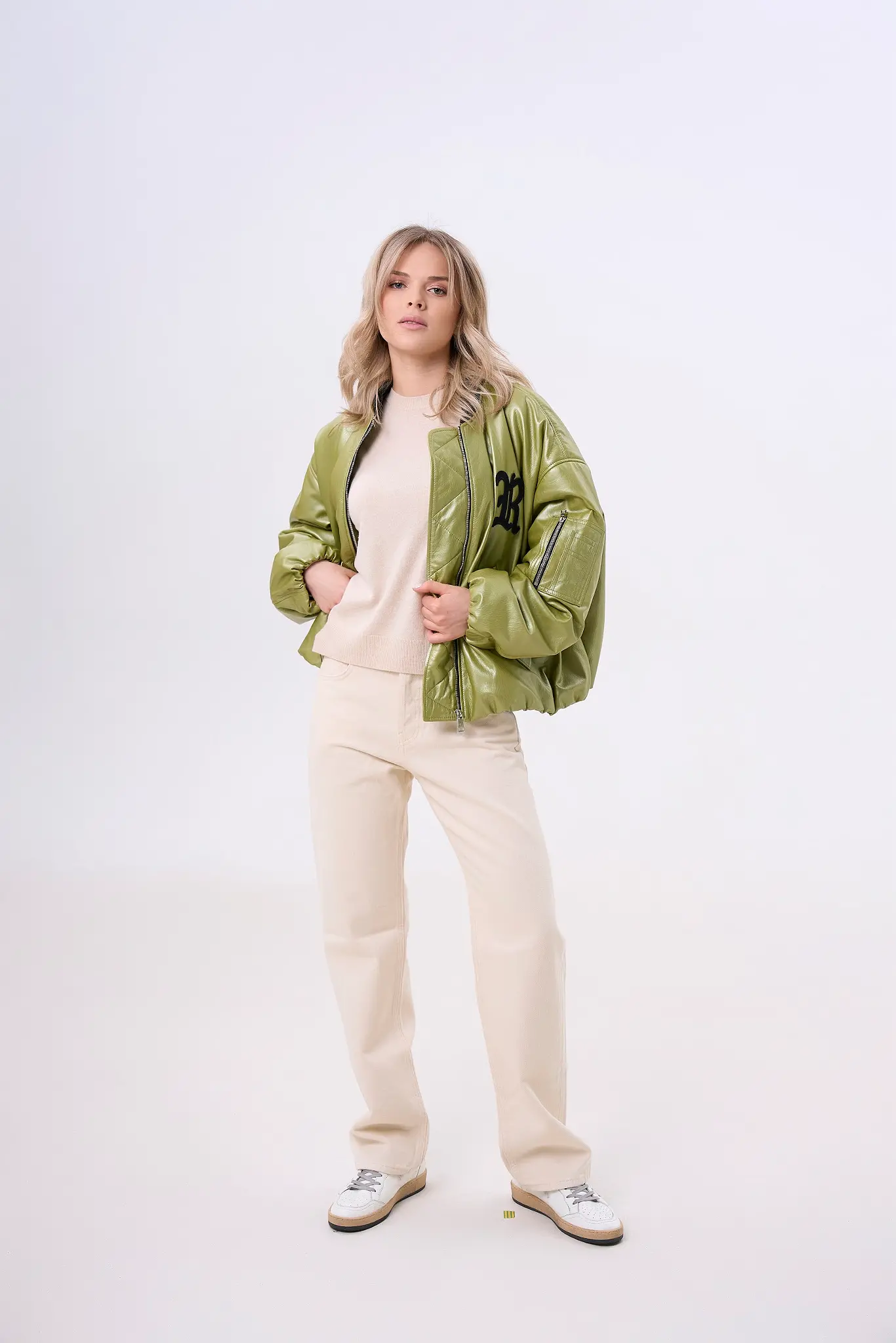 Women's leather jacket
