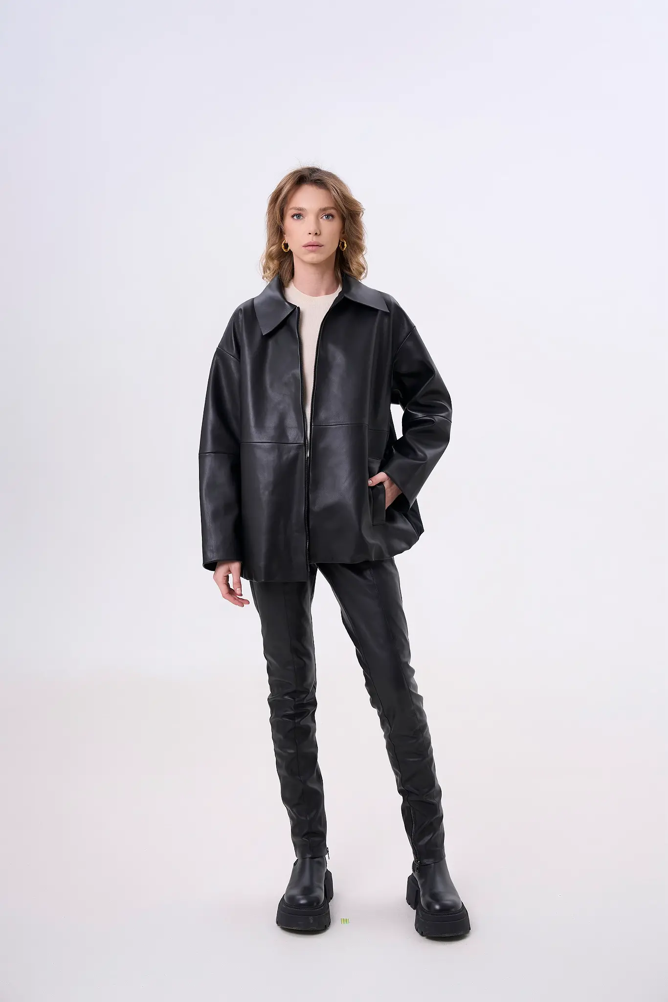 Geaca din piele pentru femei — Artizana Fashion, foto 1