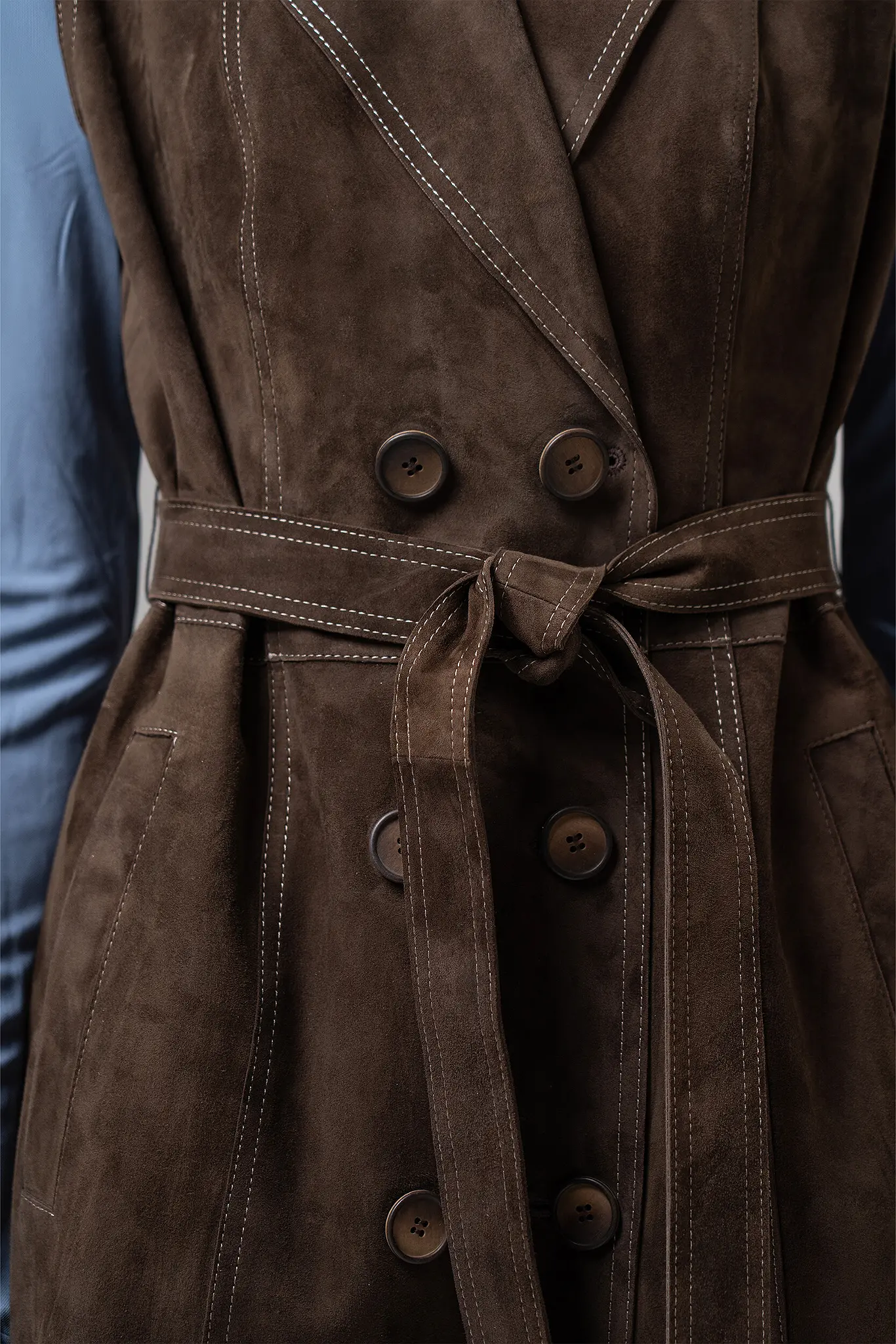 Vestă din piele pentru femei — Artizana Fashion, foto 4