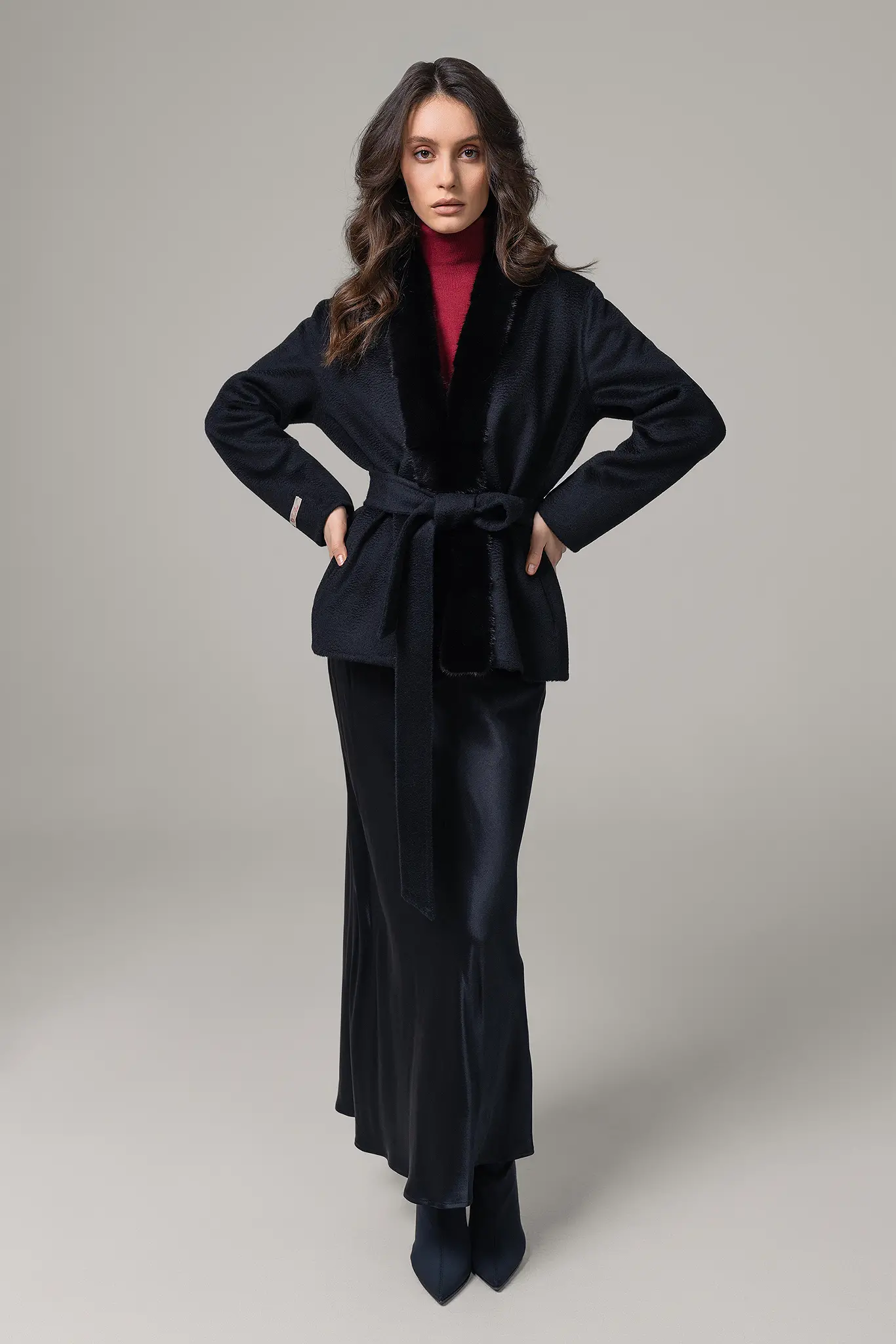 Palton cu blană naturală pentru femei — Artizana Fashion, foto 1