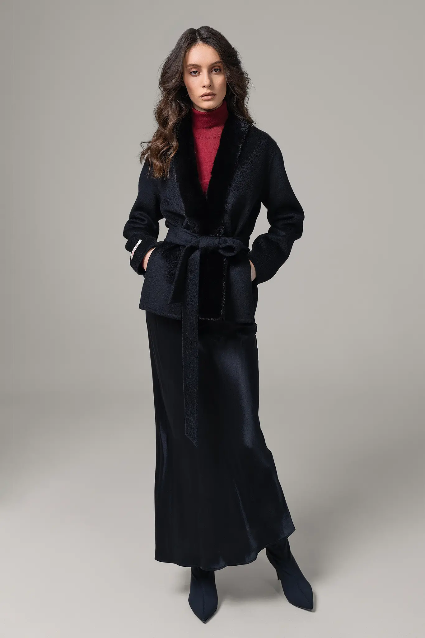 Palton cu blană naturală pentru femei — Artizana Fashion, foto 2