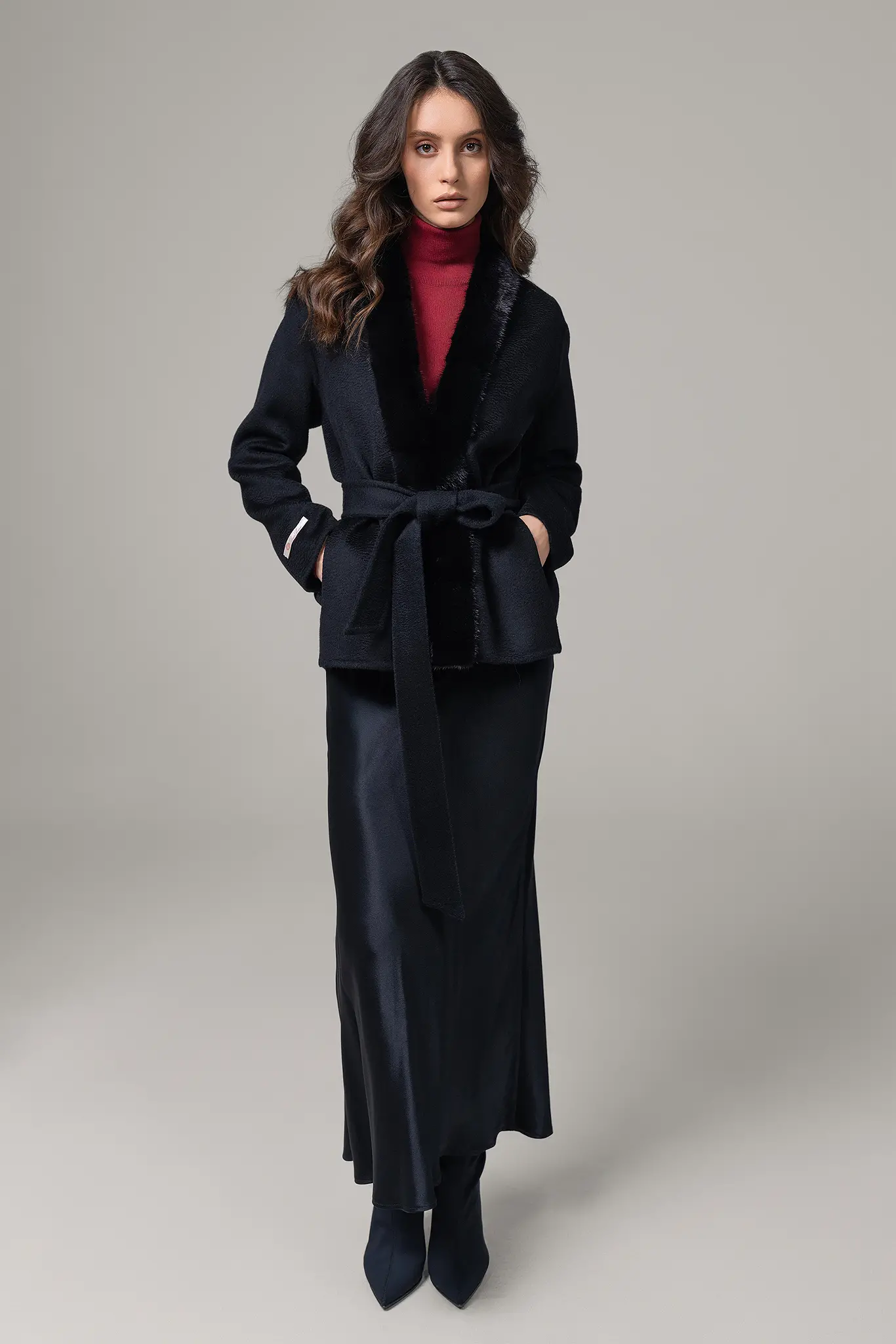Palton cu blană naturală pentru femei — Artizana Fashion, foto 3