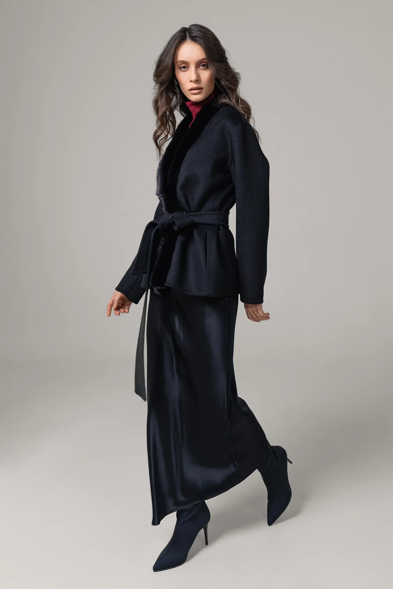 Palton cu blană naturală pentru femei — Artizana Fashion, foto 5
