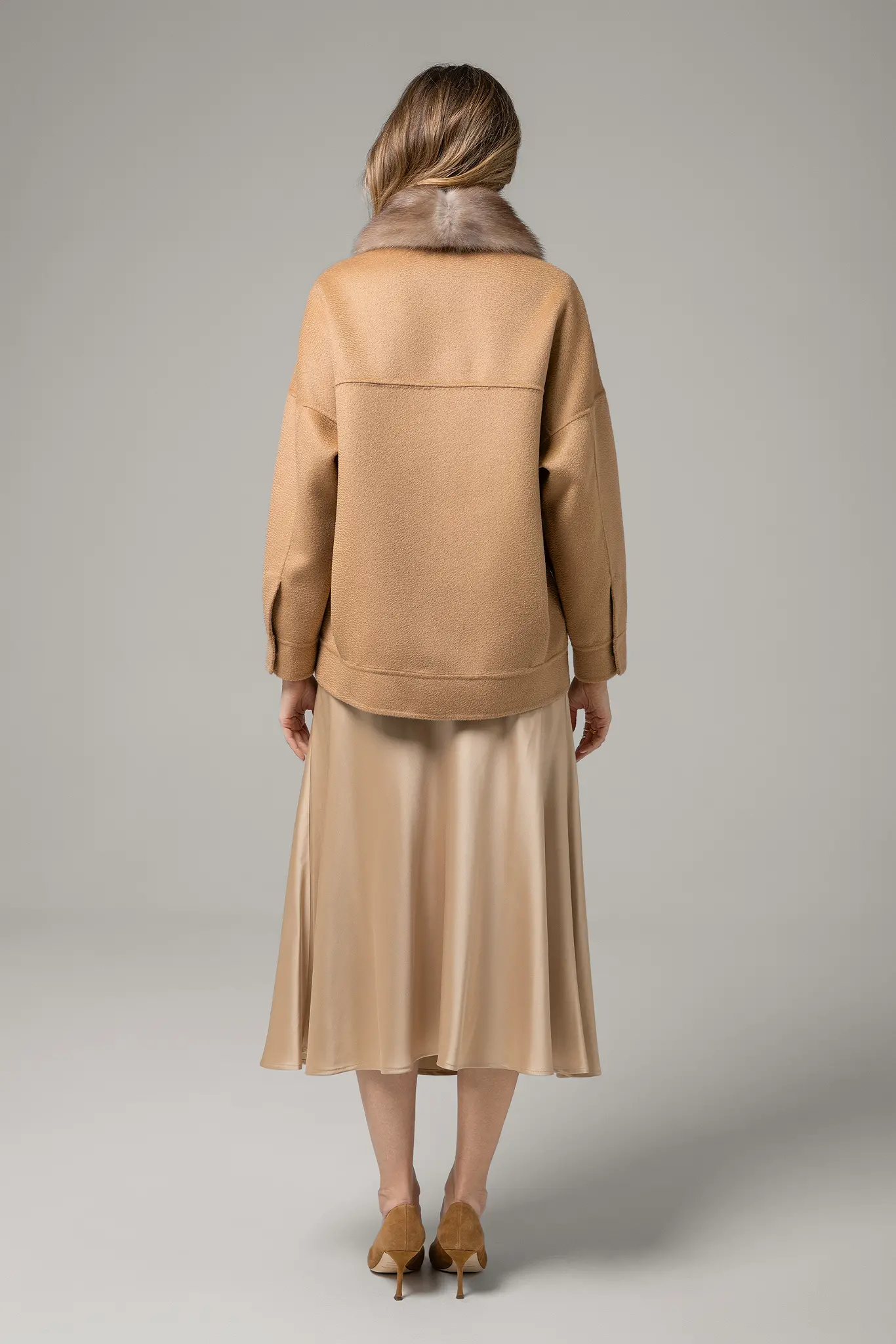 Palton cu blană naturală pentru femei — Artizana Fashion, foto 8