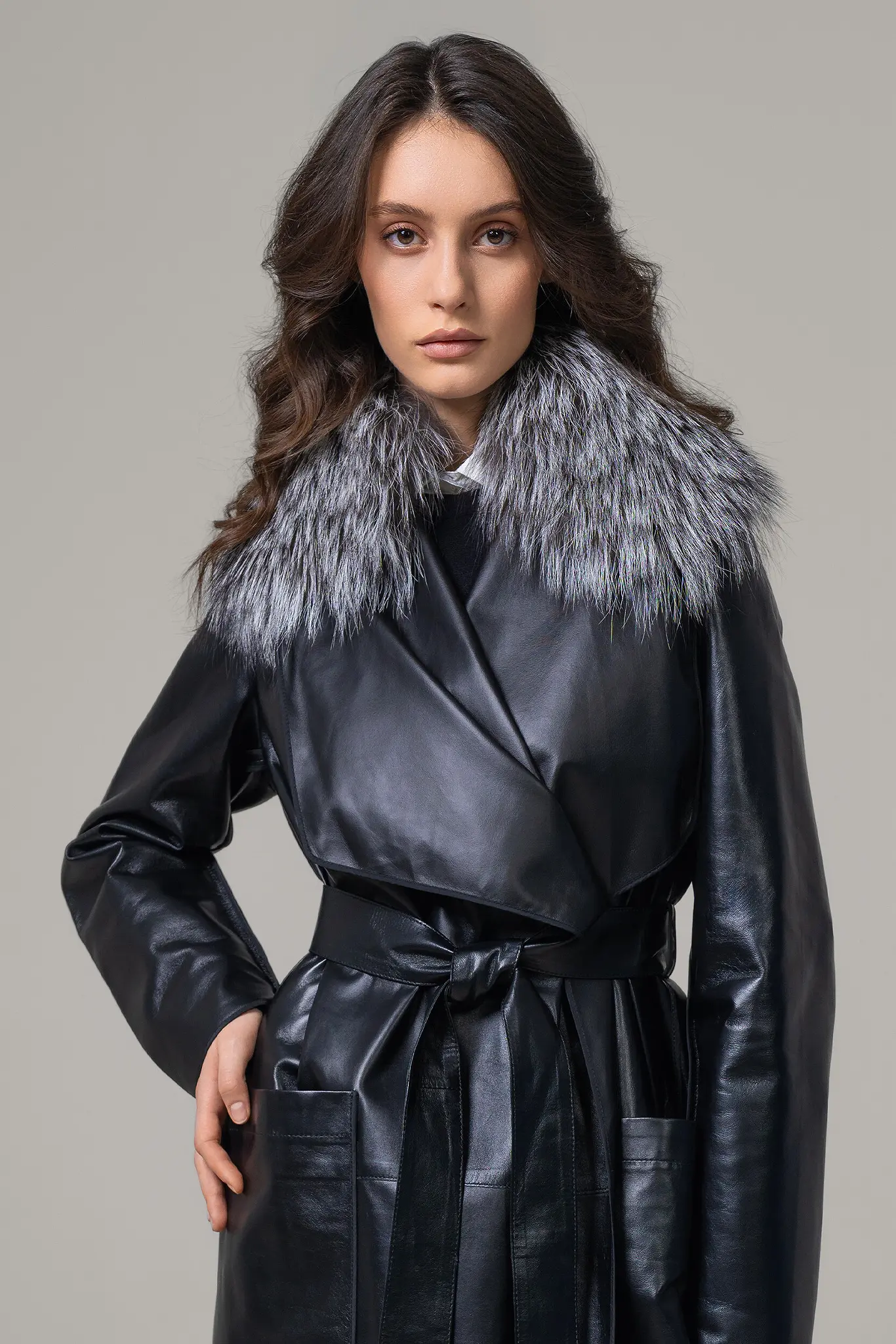 Trenci din piele pentru femei — Artizana Fashion, foto 5