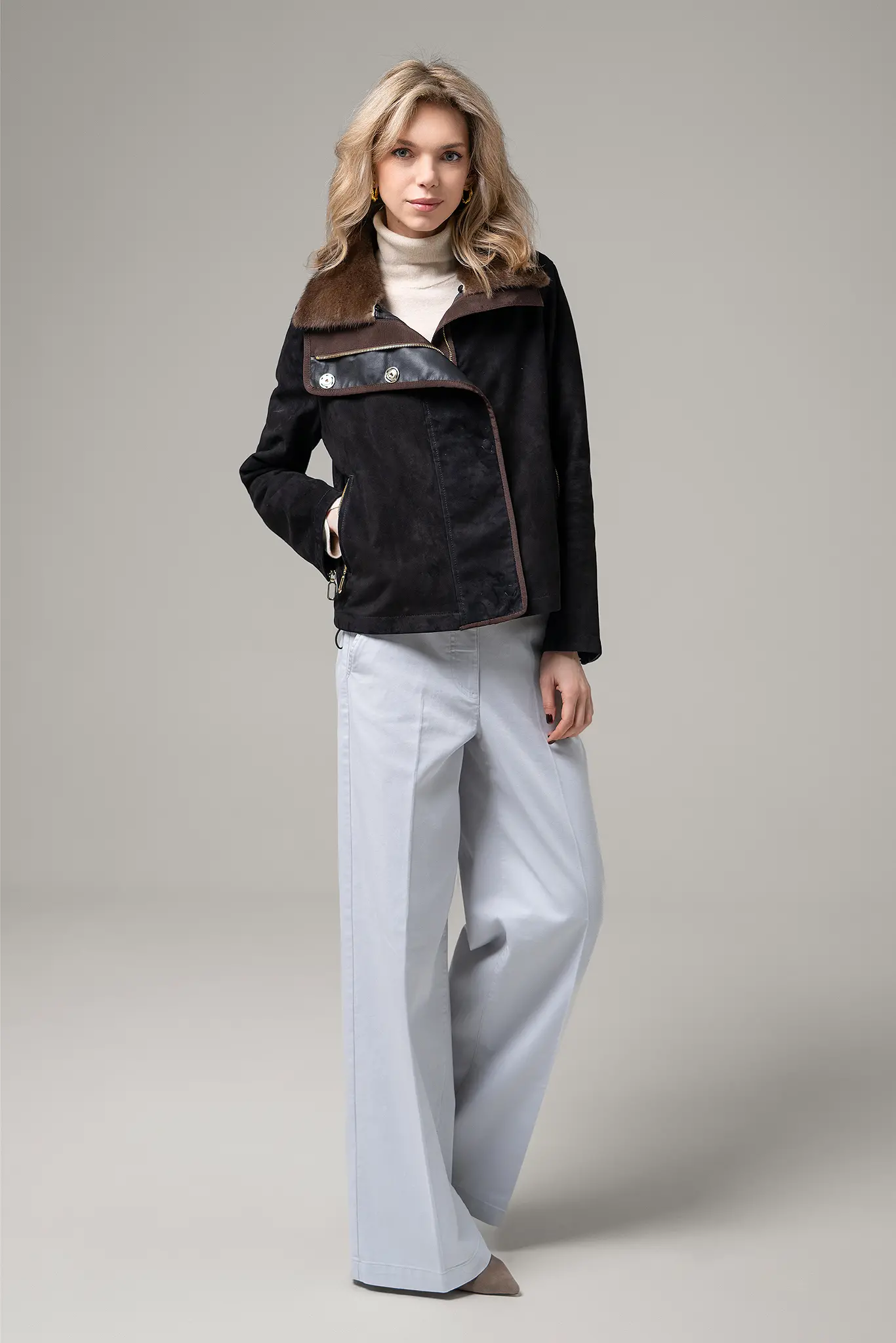 Geaca din piele pentru femei — Artizana Fashion, foto 4