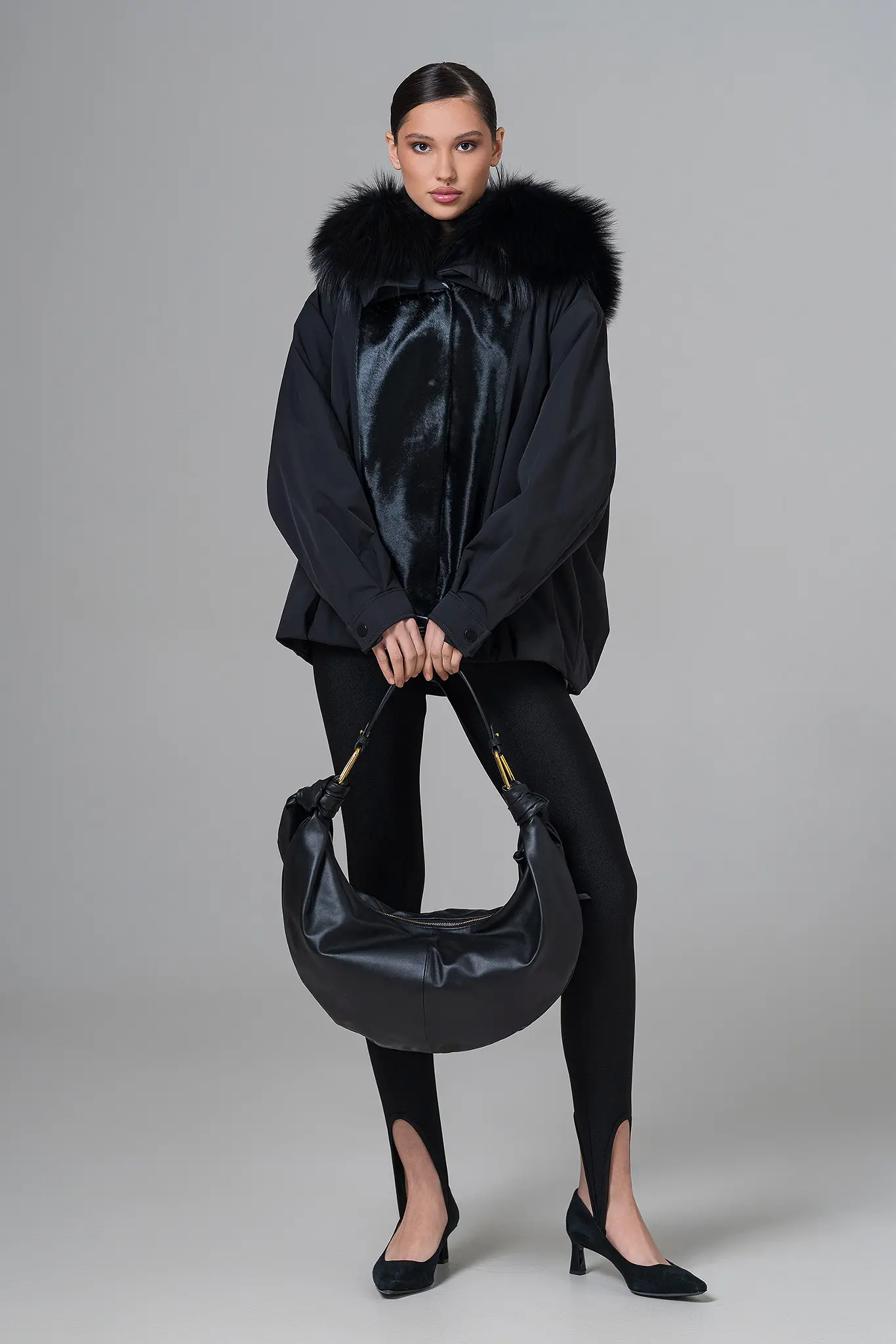 Geacă cu blană naturală pentru femei — Artizana Fashion, foto 3