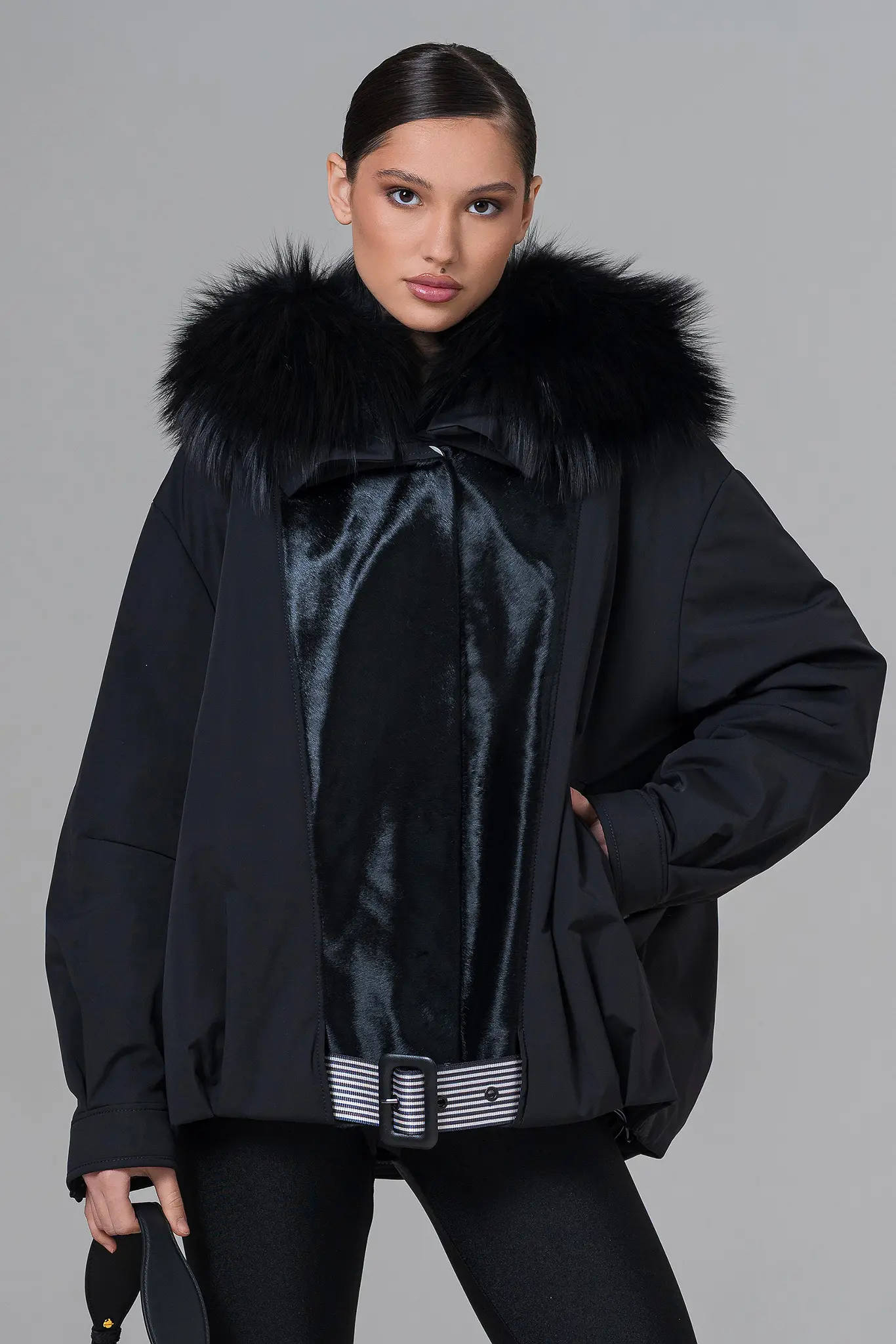 Geacă cu blană naturală pentru femei — Artizana Fashion, foto 4