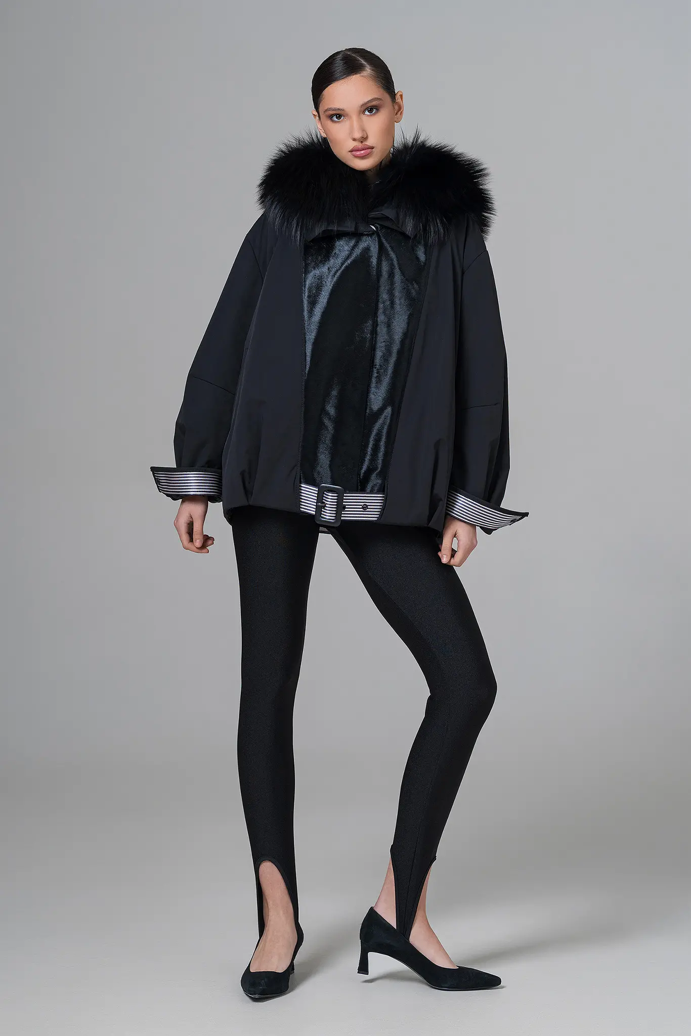 Geacă cu blană naturală pentru femei — Artizana Fashion, foto 6