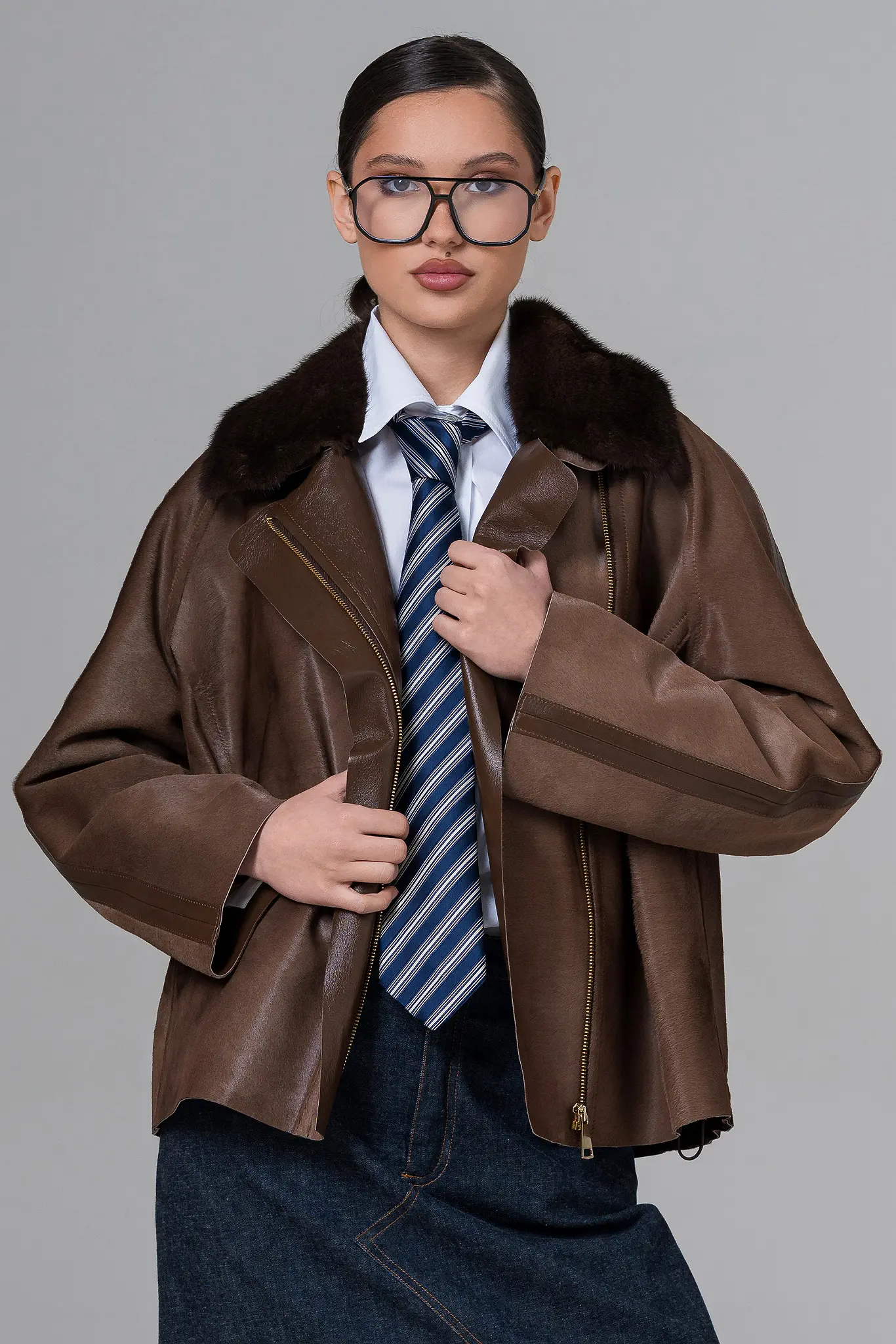 Geaca din piele pentru femei — Artizana Fashion, foto 1