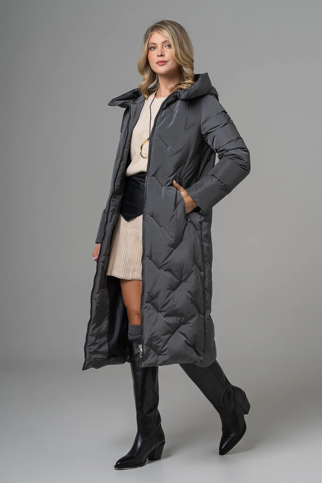 Trenci cu puf pentru femei - Artizana Fashion, foto 2