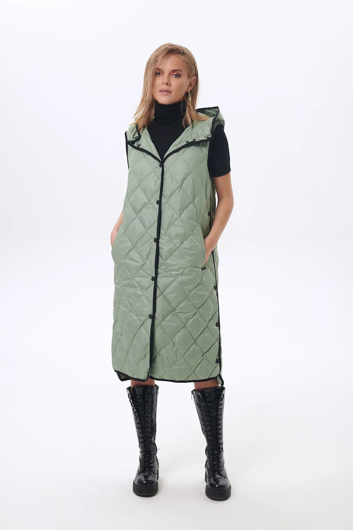 Vestă cu puf pentru femei — Artizana Fashion, foto 4