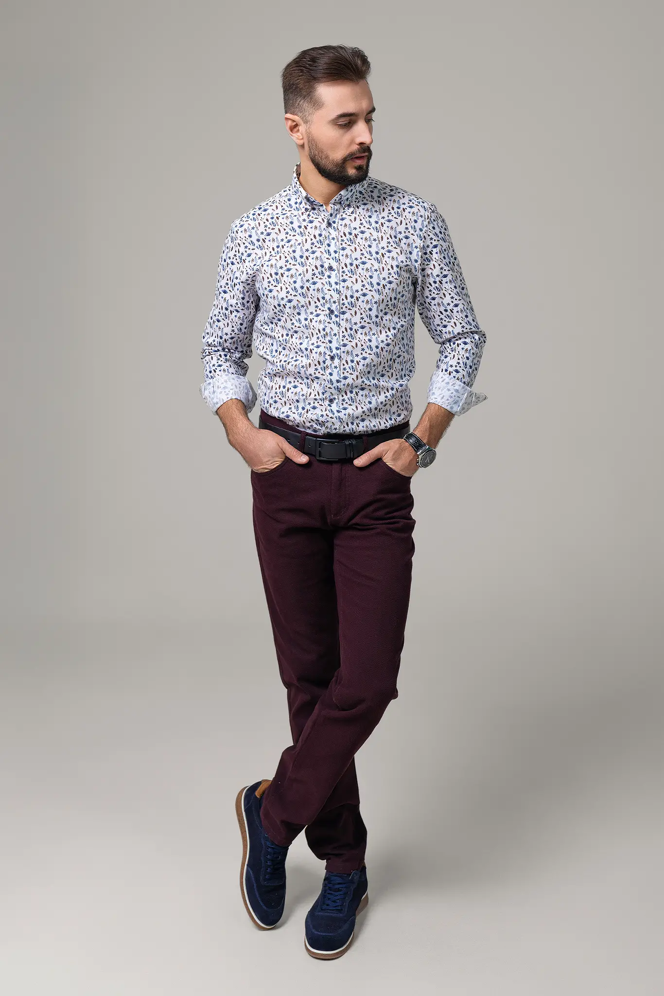 Cămașă pentru bărbați cu mâinica scurtă — Artizana Fashion, foto 4